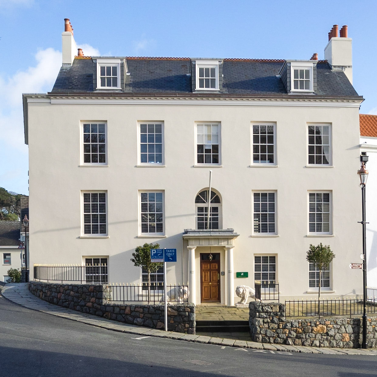 On the walk to work.