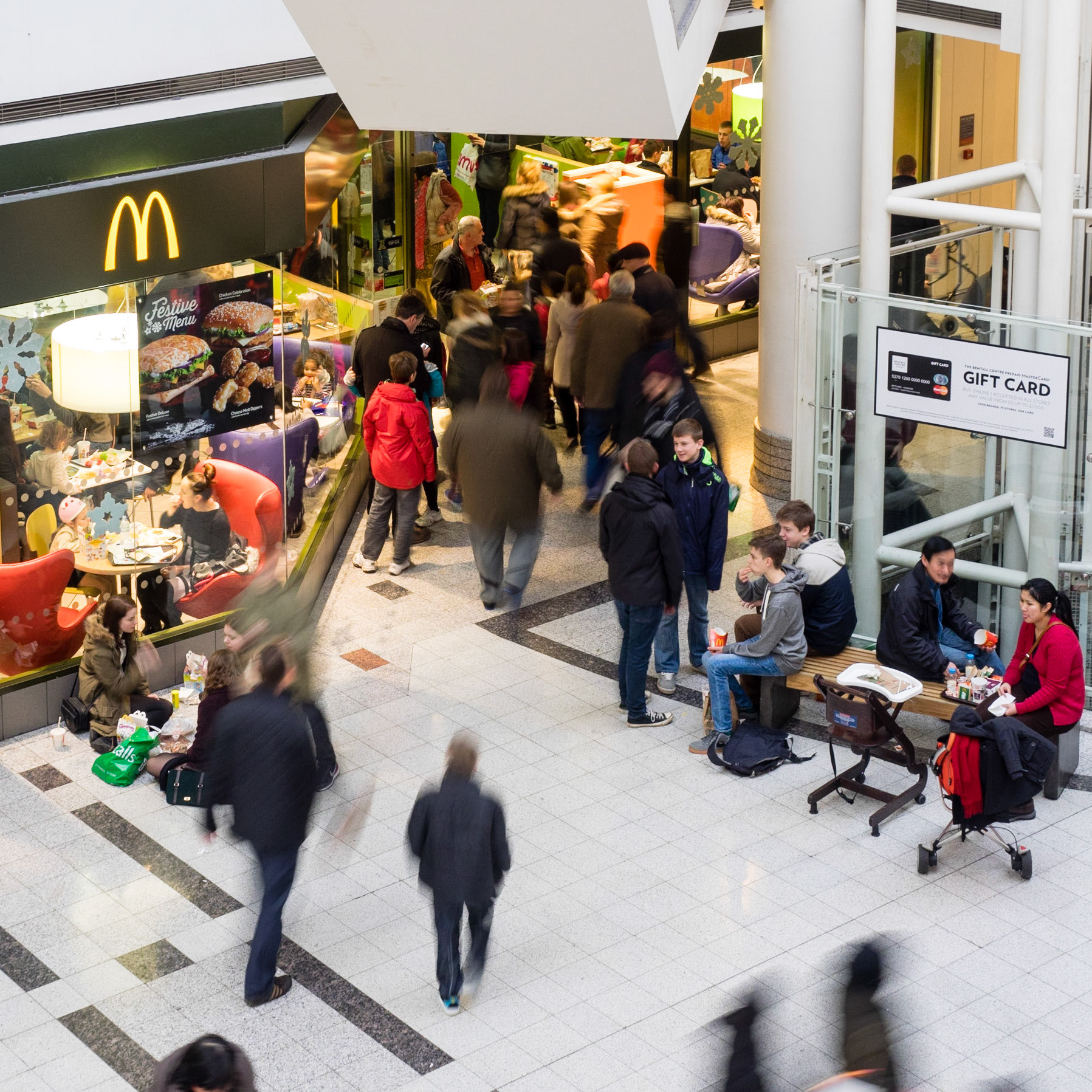 People watching in the Post-Christmas sales.