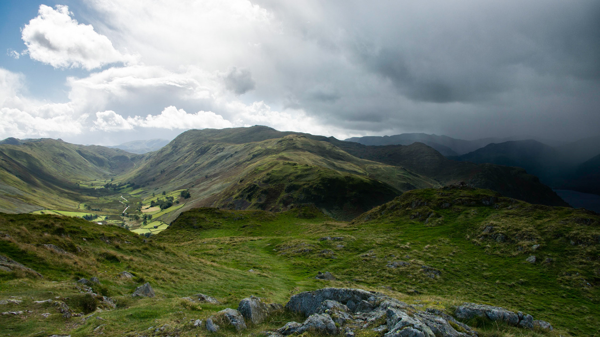 Two minutes later the storm to the right of the image crashed over us.You could barely see your hand infront of your face, especially when protecting Cameras and Lenses from the rain.