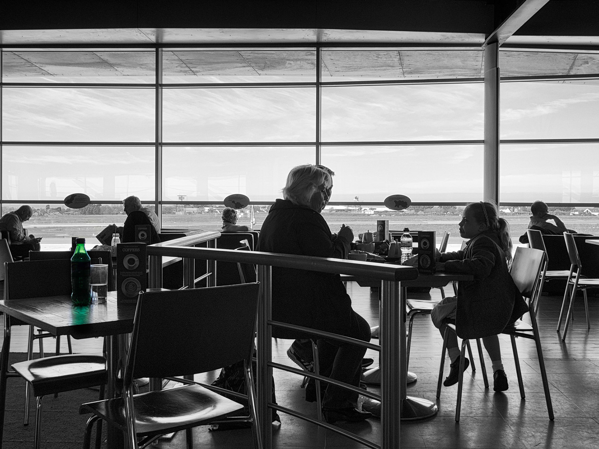 For once I was at the airport early for my flight home.So early that I could have transferred to the previous flight and arrived an hour and a half earlier, had someone not had the same thought 10 minutes earlier!