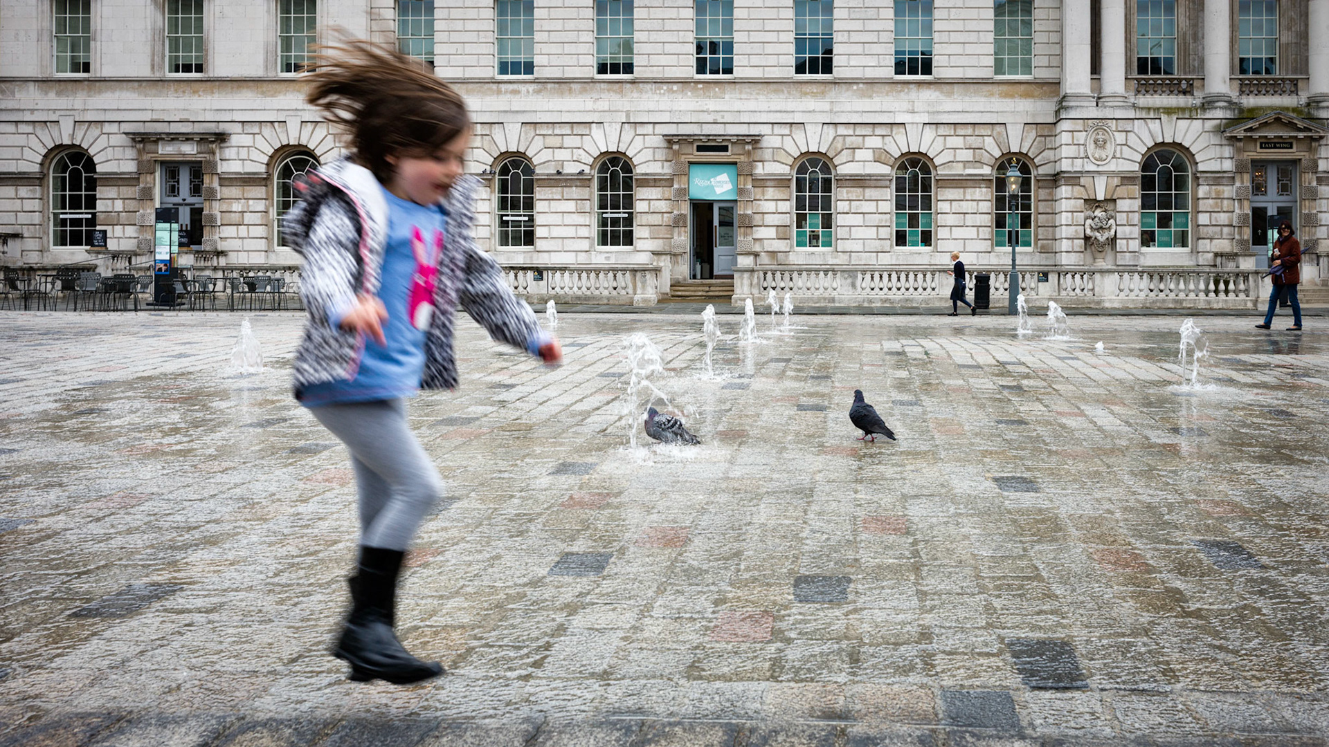 Jump, into the shower