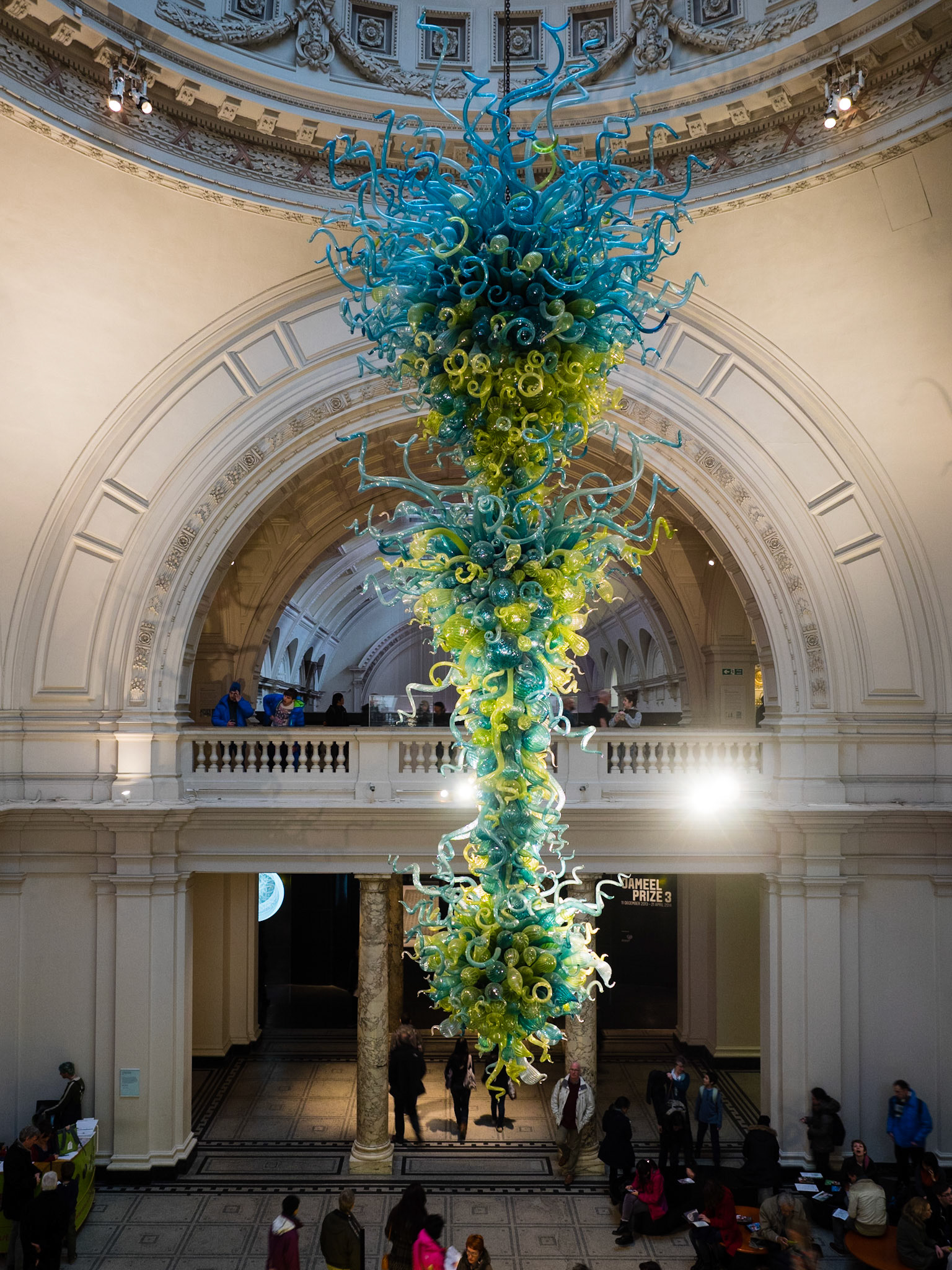 The entrance hall to the V&amp;A, taken while avoiding the rain.