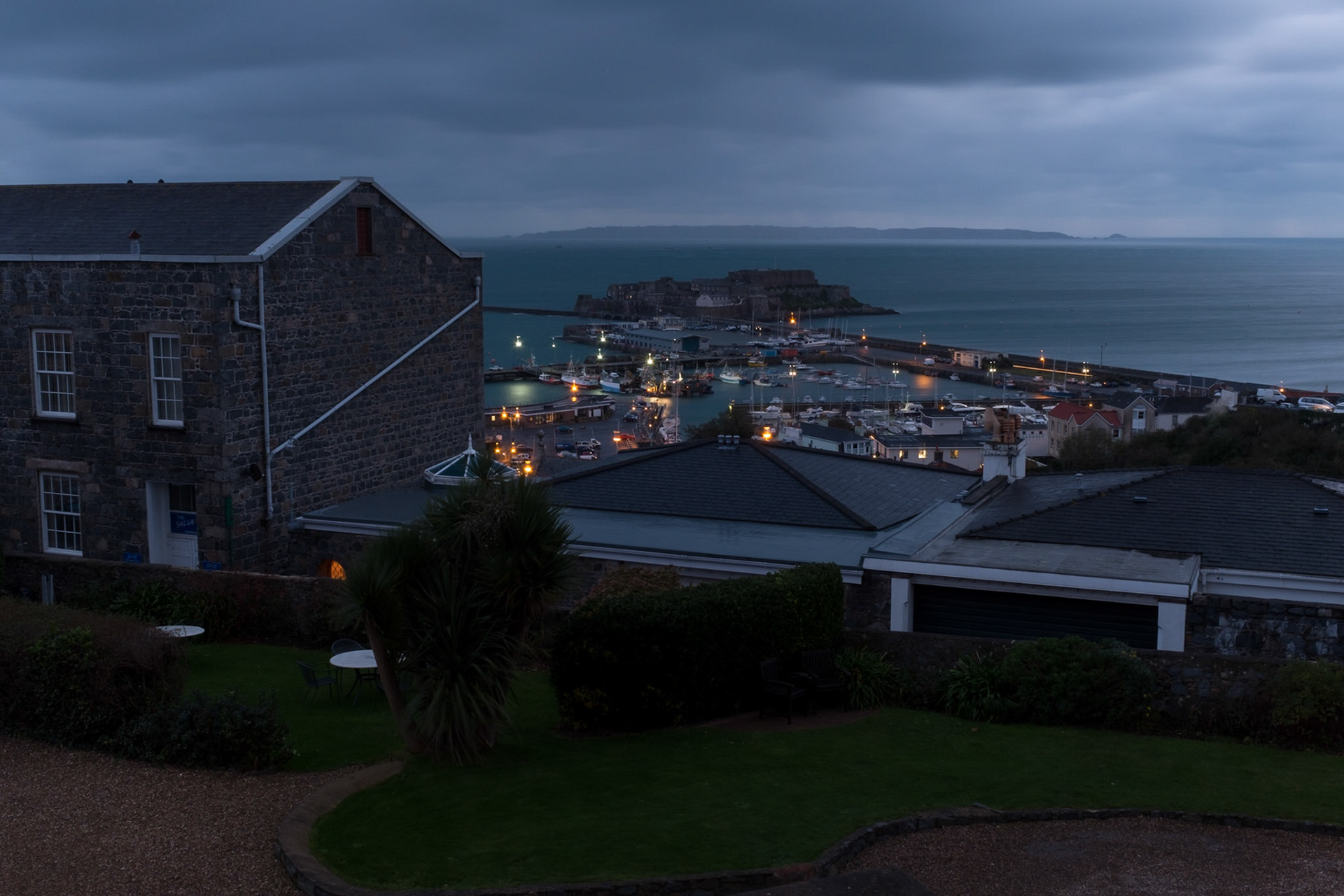 This morning in Guernsey the sun rose without the theatrics of the past few days.