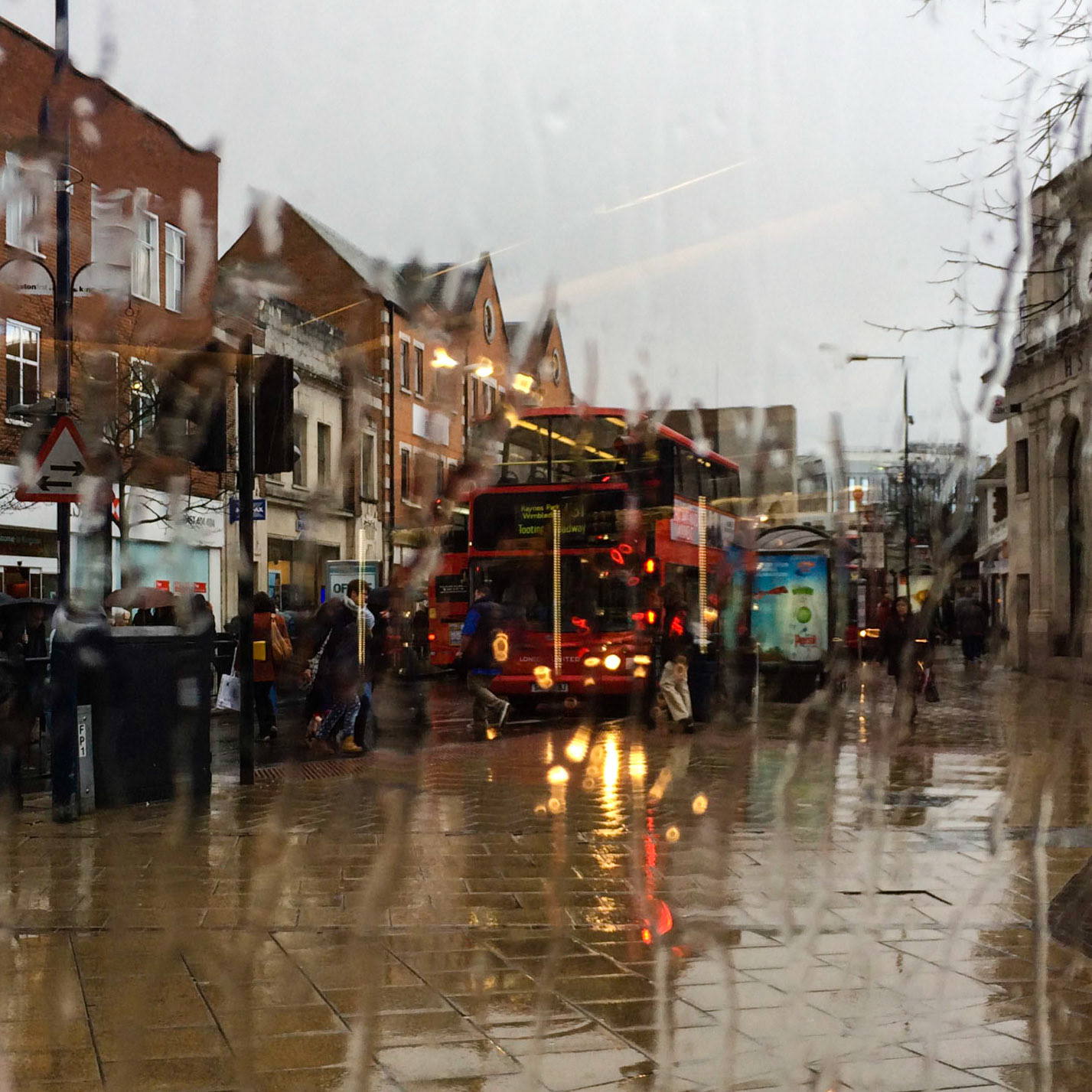 Back Blip, A wild, wet and windy day in Kingston-Upon-Thames