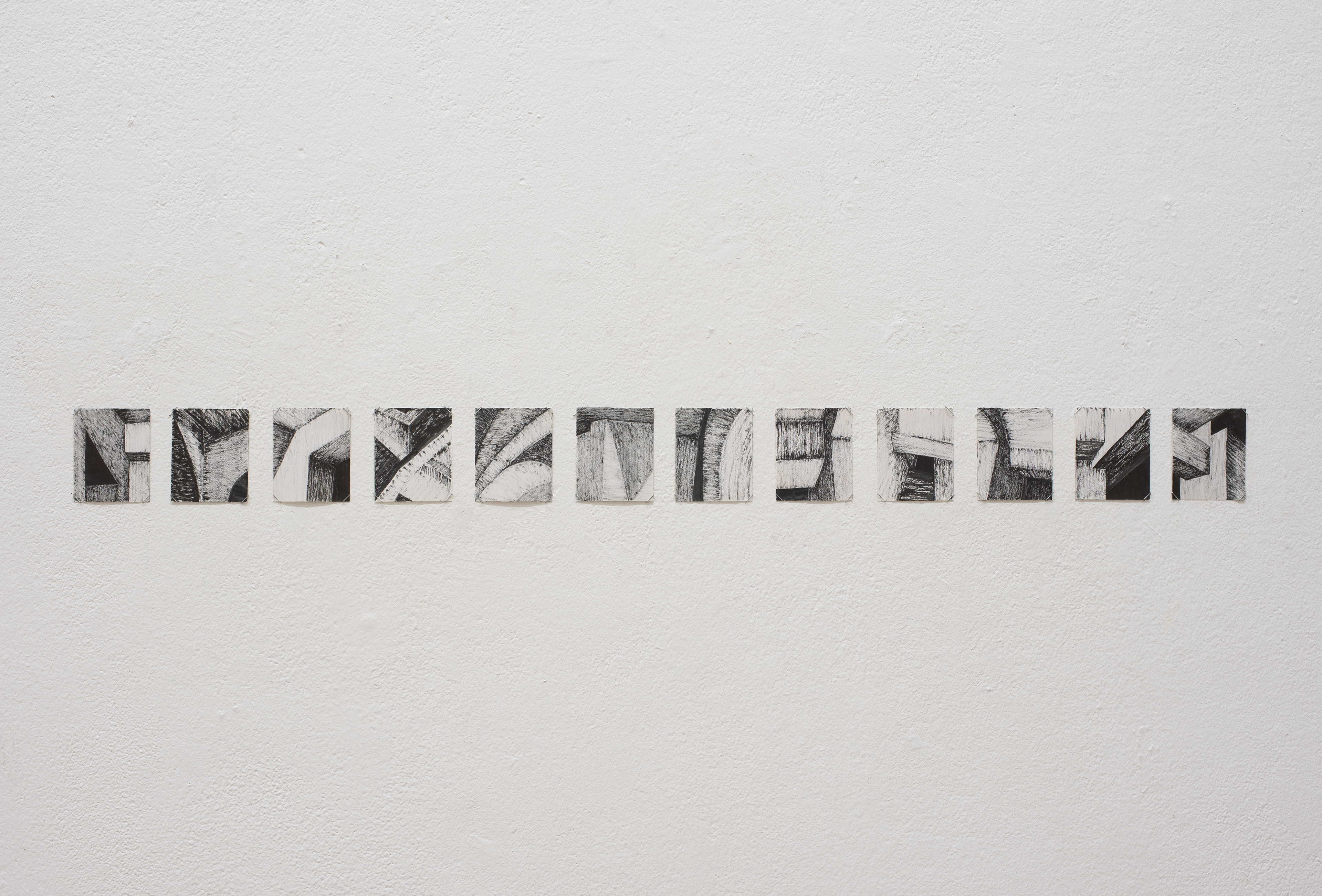 "12 corners" - paper, ink - 10x8cm - 2025 - Budapest