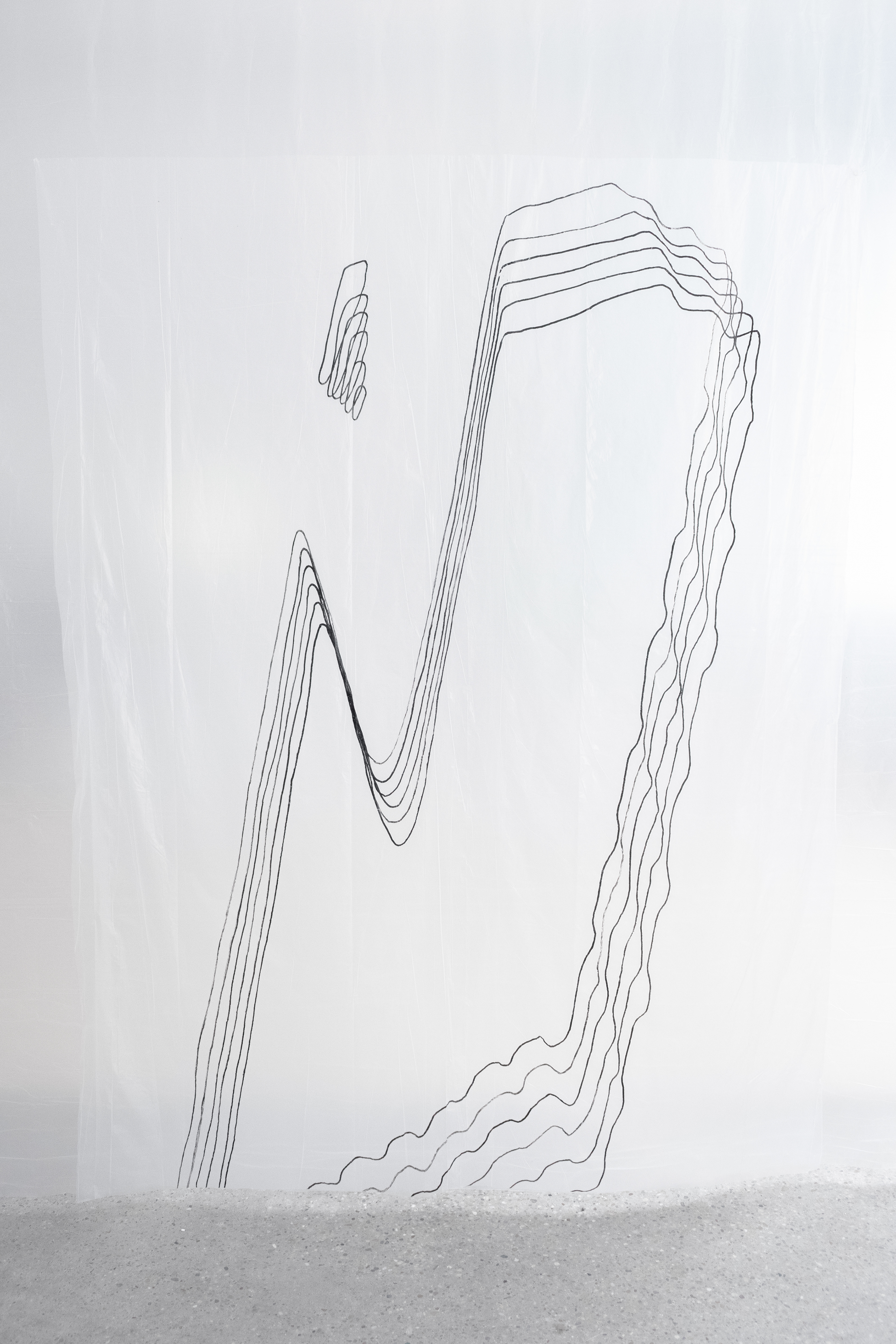 Untitled (3) - acrylics on plastic sheets - 120x80 - 2025 - Budapest