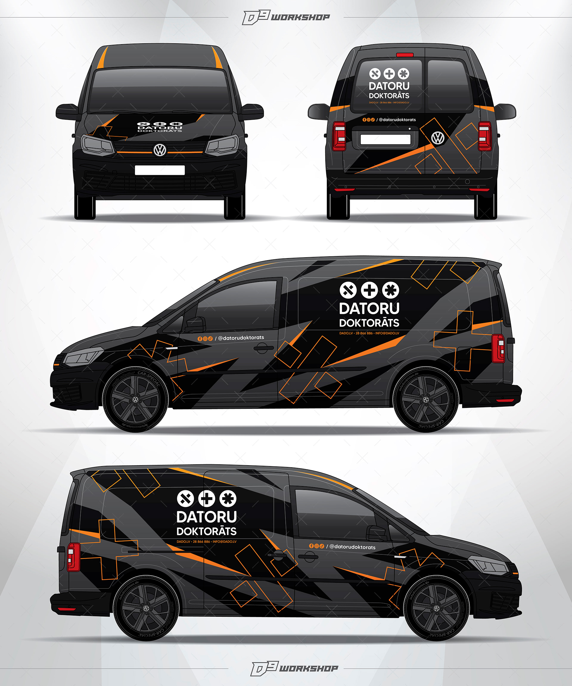 Business car livery / Datoru Doktorats