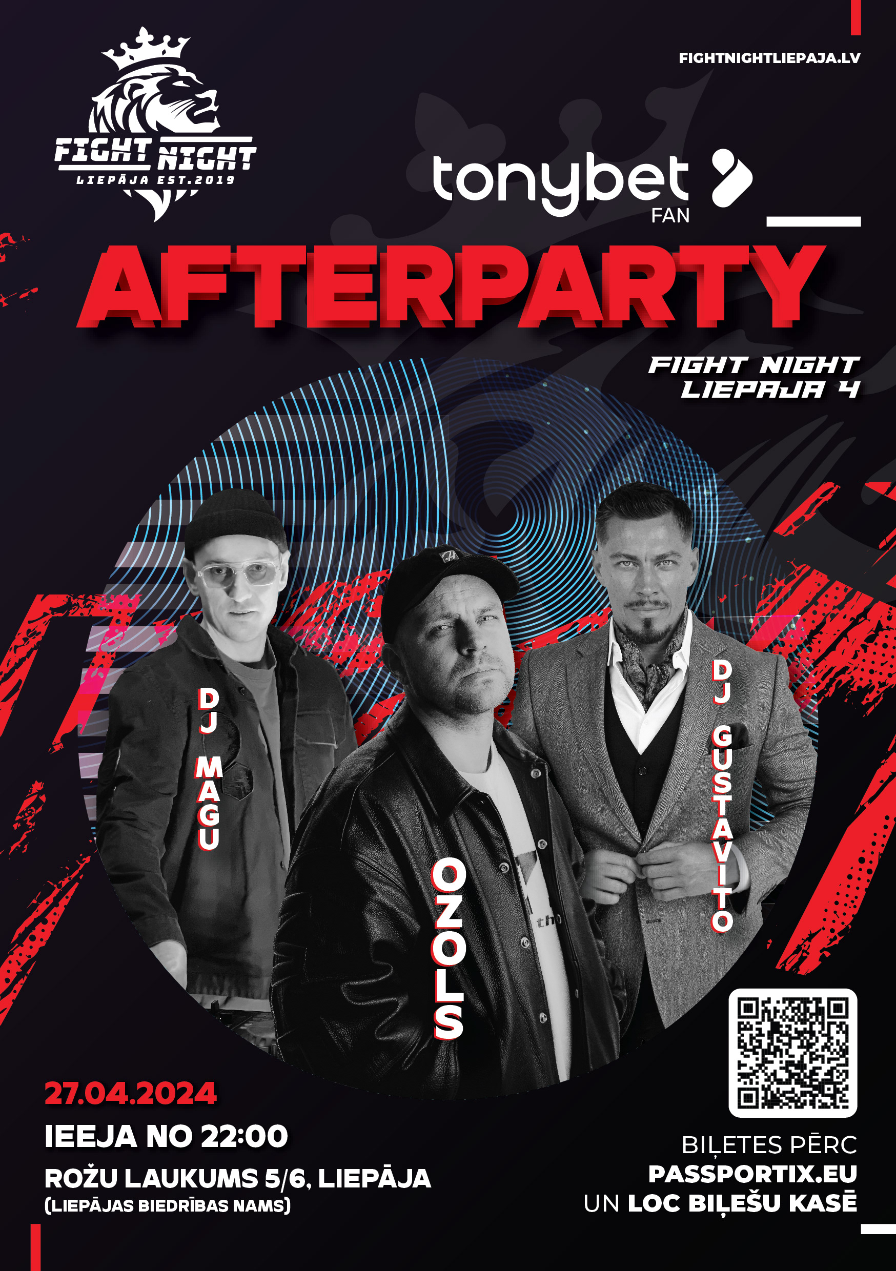  Poster Design / Fight Night Liepaja 4 Afterparty