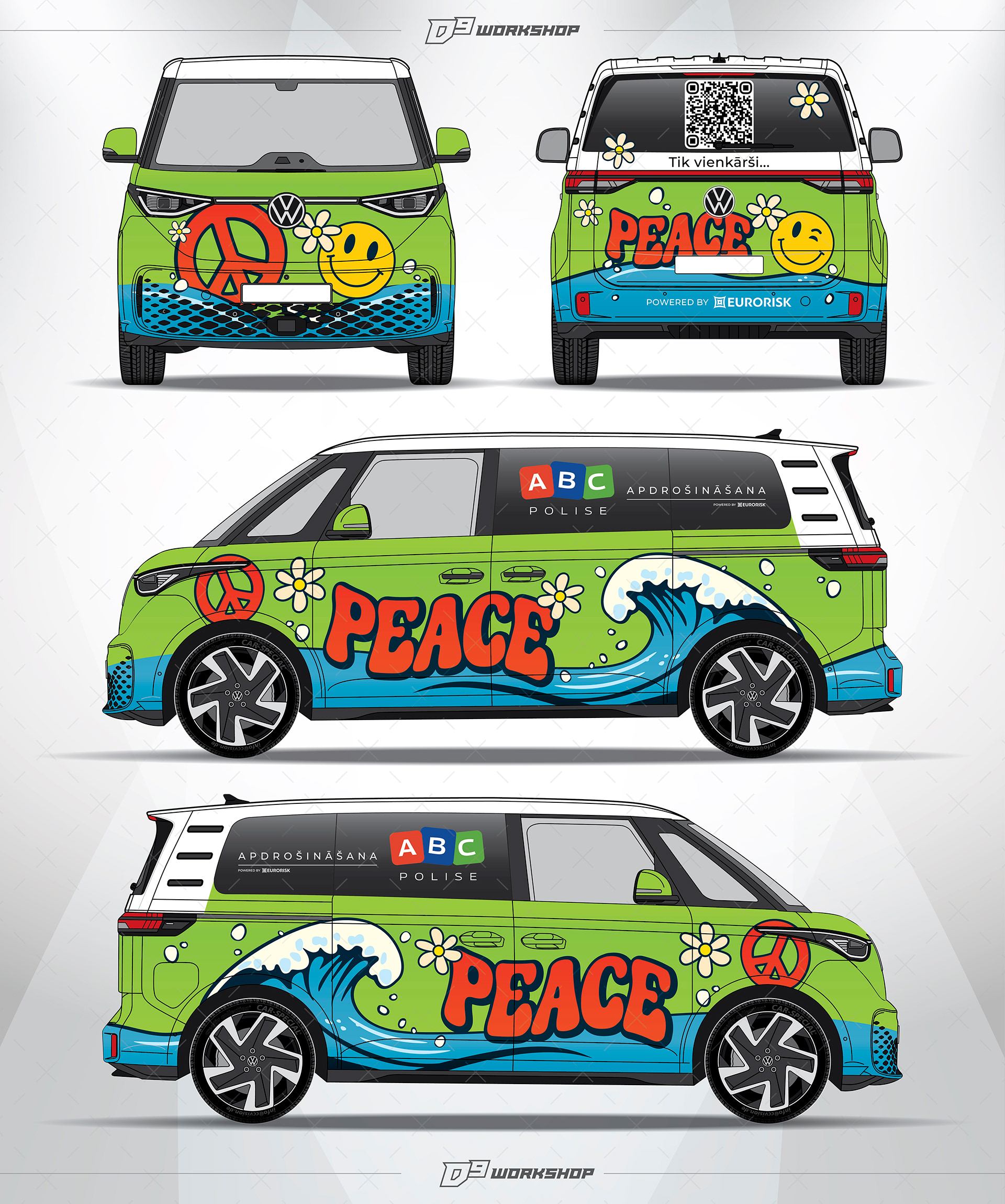 Business car livery / Eurorisk - ABC polise