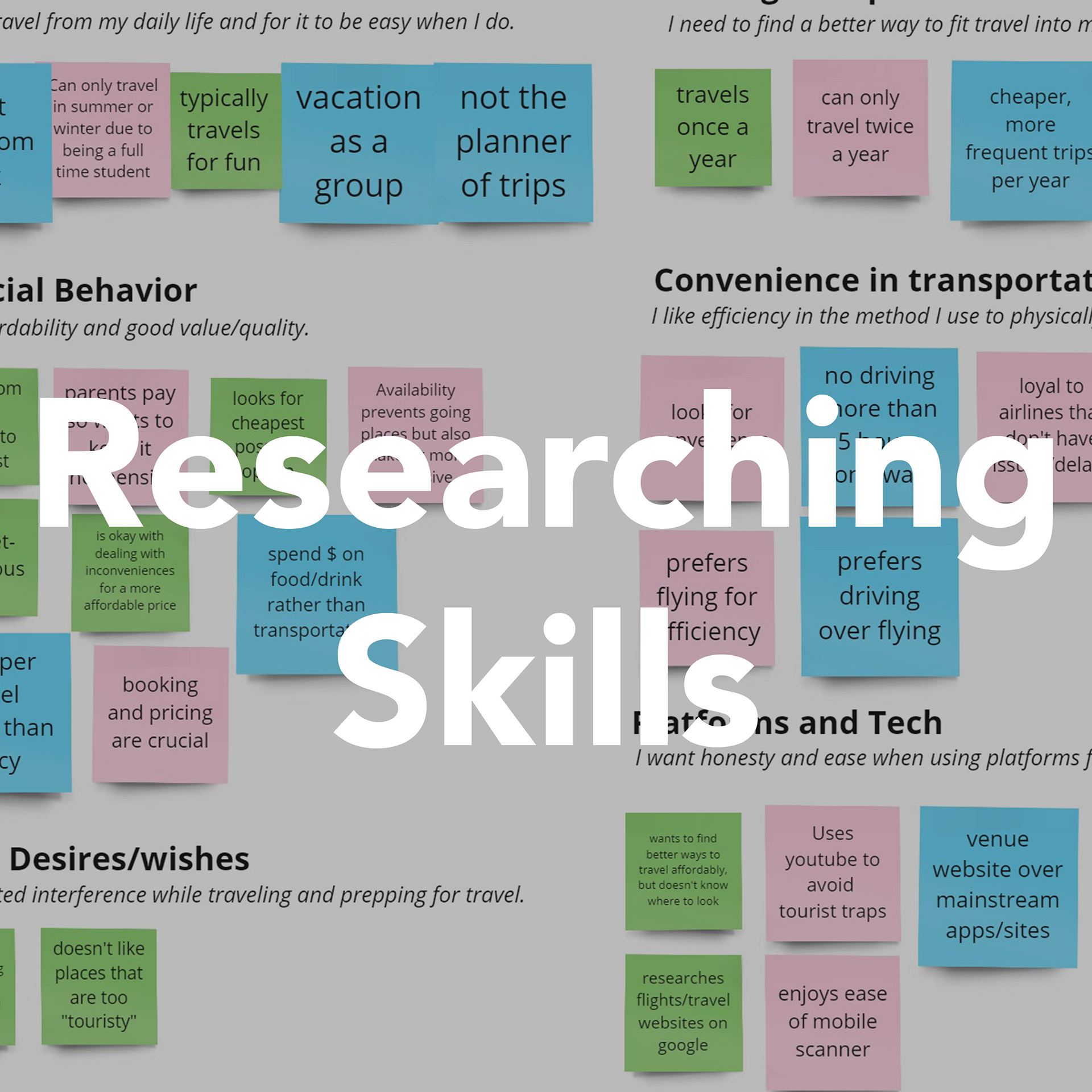 Probably one of the biggest takeaways from the bootcamp was how to research credible, usable data, while considering details of bias or whether the candidates met the criteria for the target market. I thoroughly enjoyed this part of the course, because I do enjoy working with others, and setting up interviews and really getting to know the root issue for my users was very fulfilling towards creating a better solution for them. 