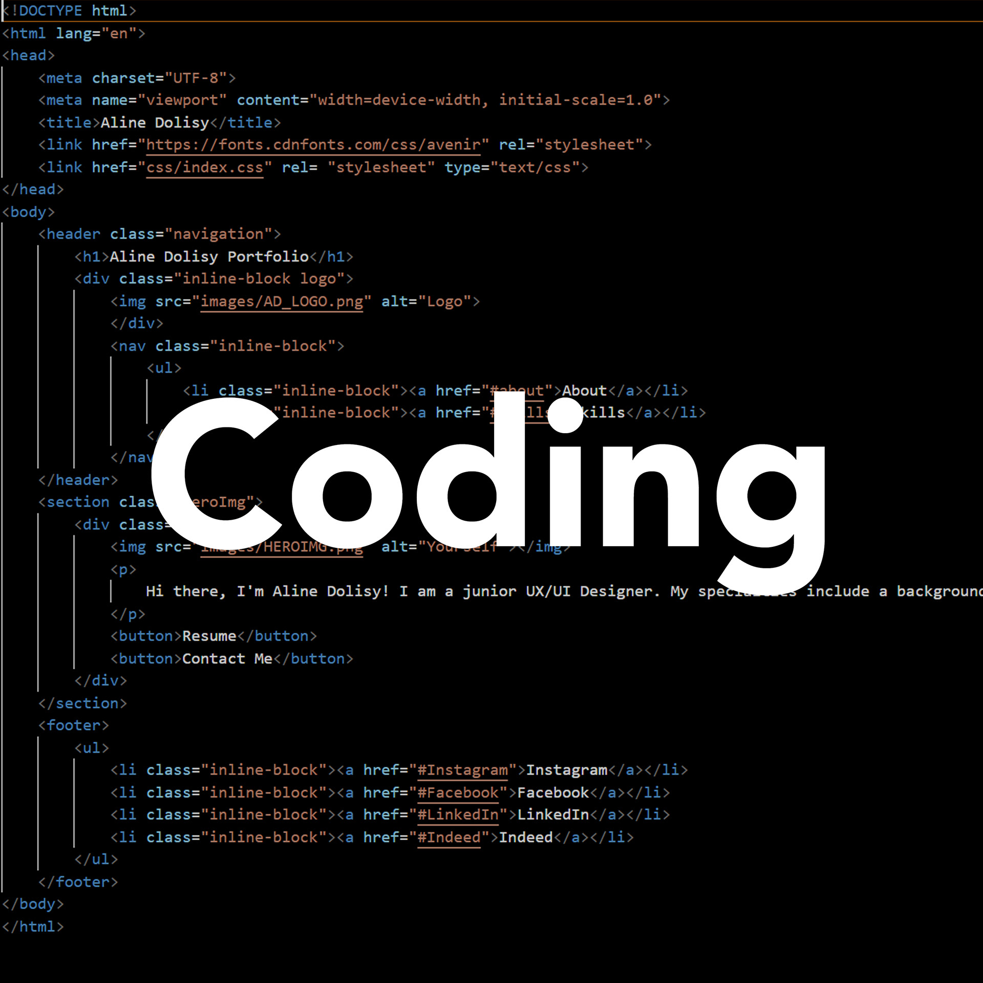 By the end of January 2024, I can now understand and communicate through Javascript, HTML, and CSS with others. In the future, I hope to continue honing in my newfound coding skills and improve them so I can better my own work as well as aid anyone around me on a project.