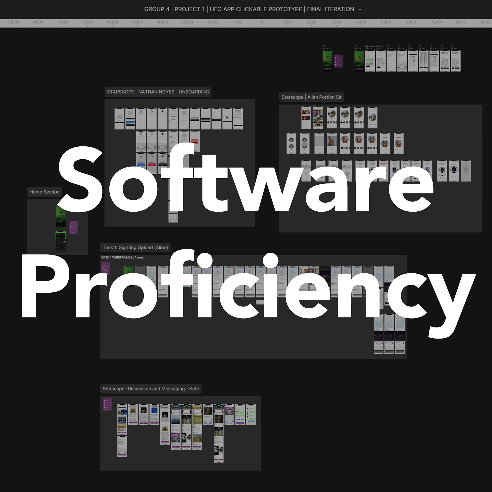 I’ve been using computer software since I was 3 or 4 like Microsoft Suite, and like I mentioned in leadership, I’m the go-to for all questions tech-related majority of the time at work. I’ve been using many programs in Adobe Creative Cloud since high school (i.e., photoshop, After Effects, Illustrator, InDesign, etc.), and have solid knowledge in architectural programs like Google Sketchup, AutoCAD, Rhinoceros 3D, Lumion, and Revit. Now, I have expanded my proficiency & skills into Miro, Figma, Visual Studio Code, and GitHub.