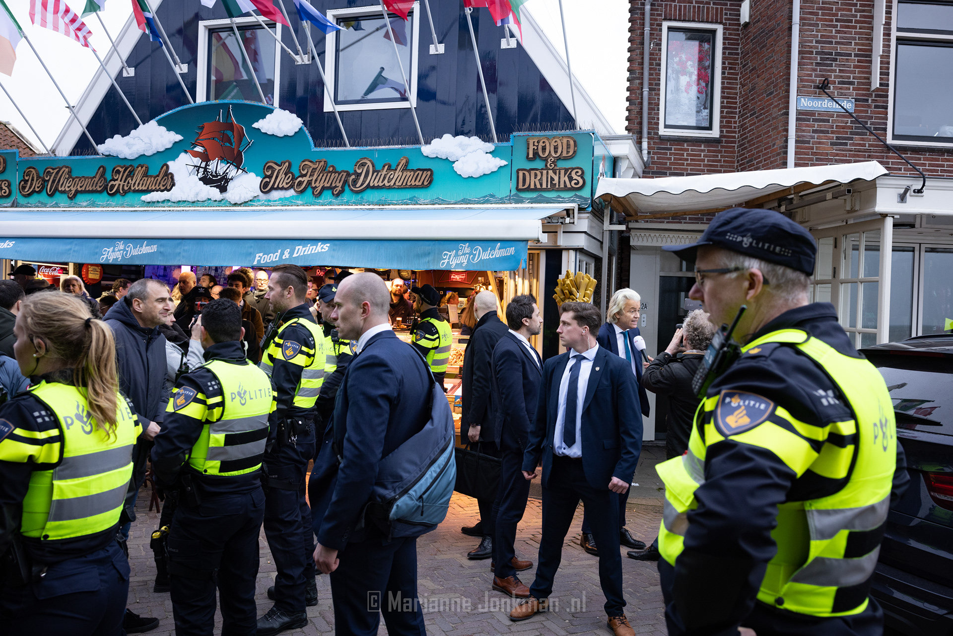 Geert Wilders bezoekt Volendam