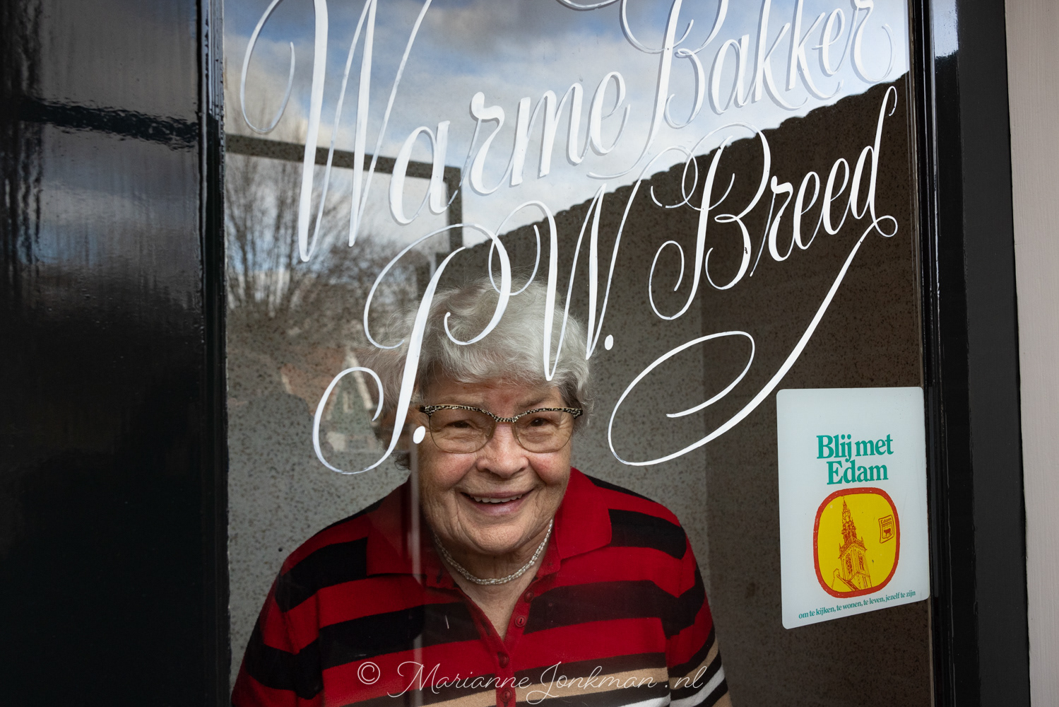 Annie Breed, blij met Edam