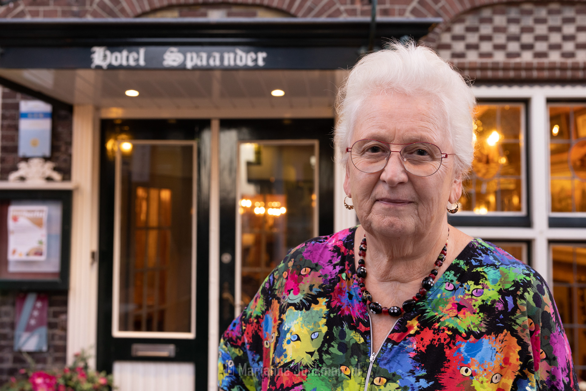 Jannig Kwakman tijdens de Kunstmaand