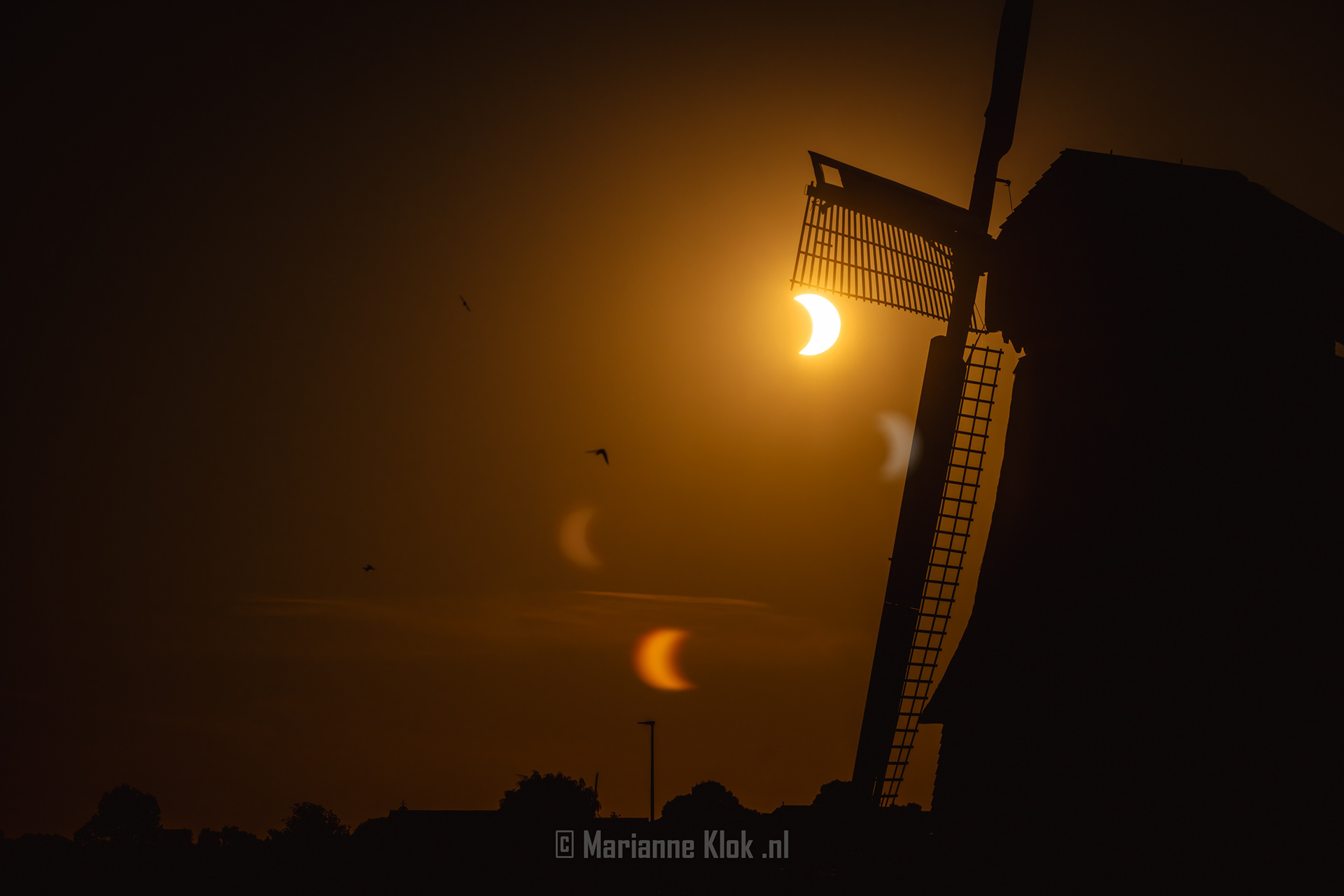 Zonsverduistering augustus Volendam