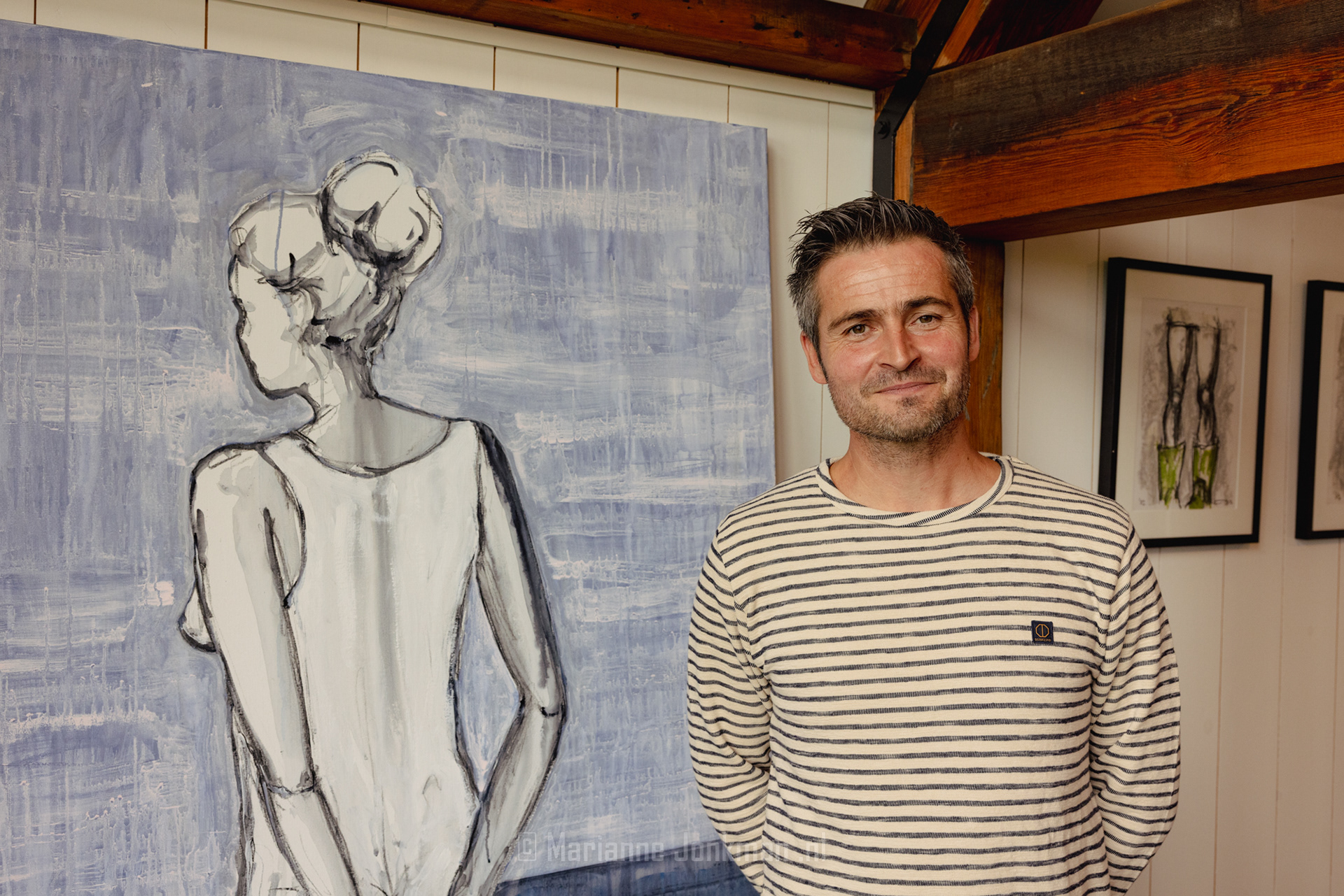 Rob Cerneus tijdens de Kunstmaand