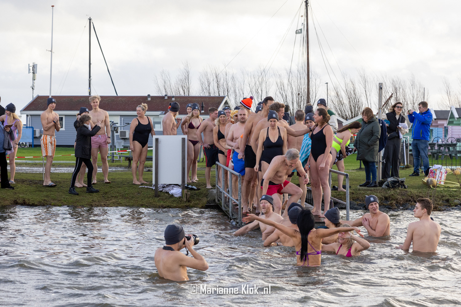Nieuwjaarsduik Edam 2024