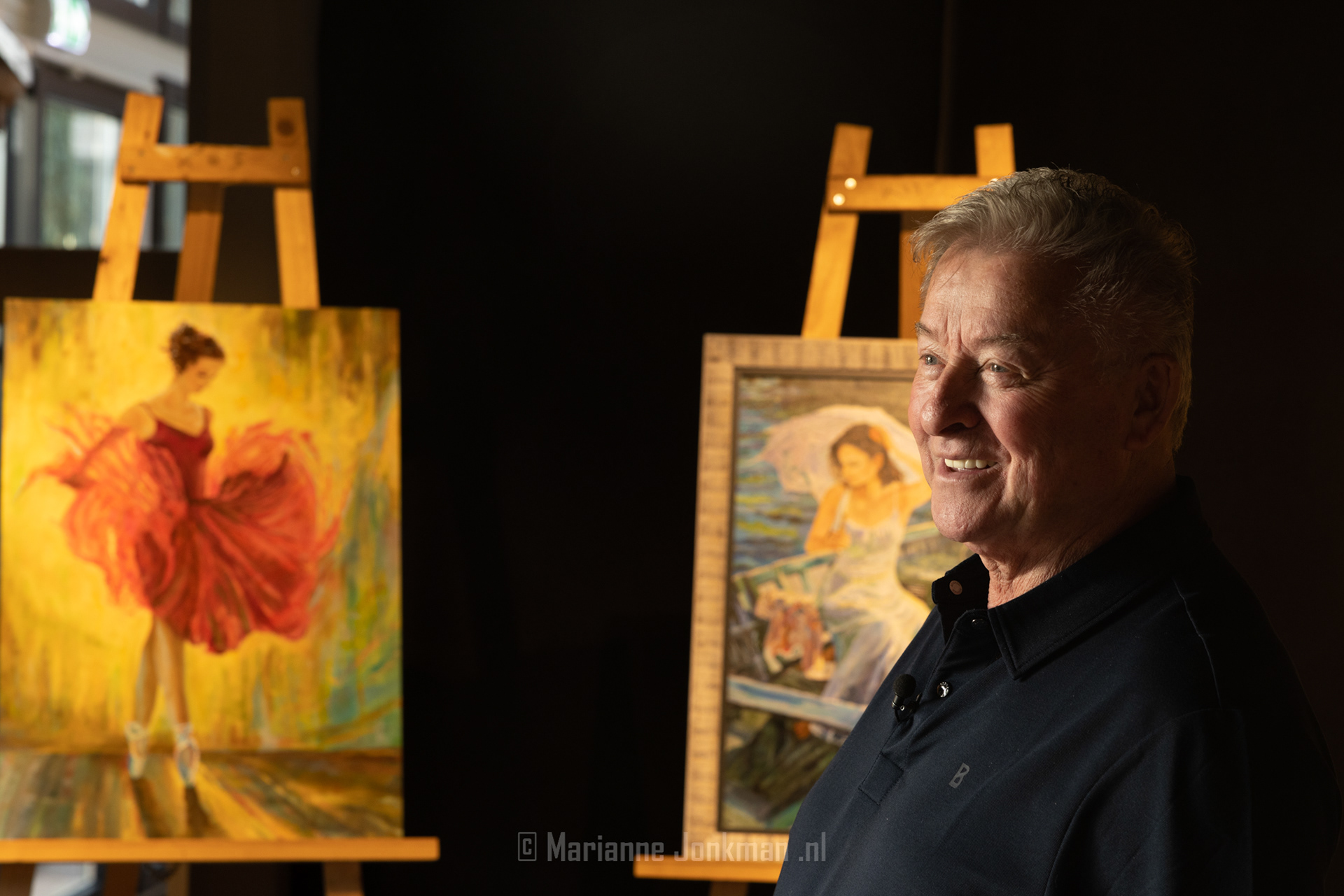 Jan Keizer tijdens de Kunstmaand