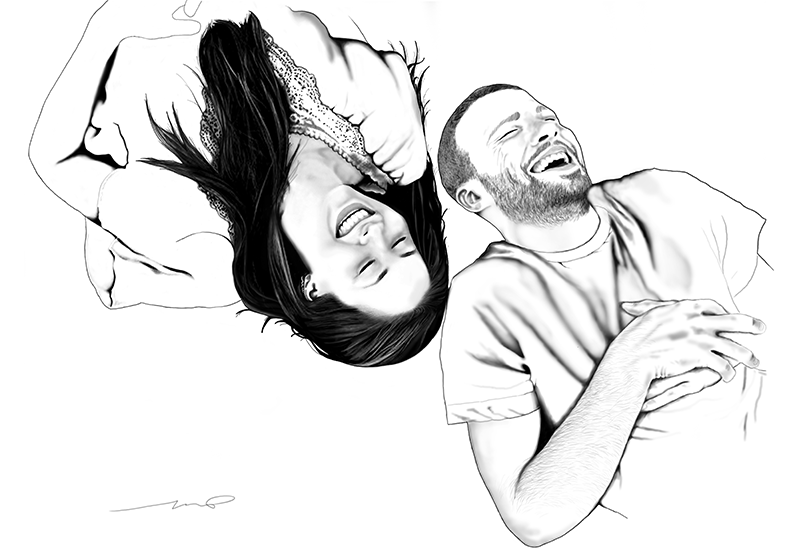 John & Casey | 14" x 12"