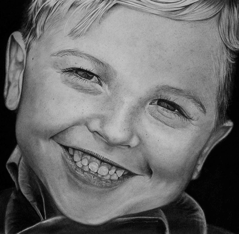Adrian | 28" x 28" | Charcoal on Strathmore Paper