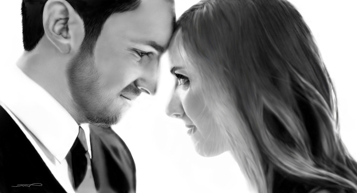 Matt & Jeweli | 24" x 18"