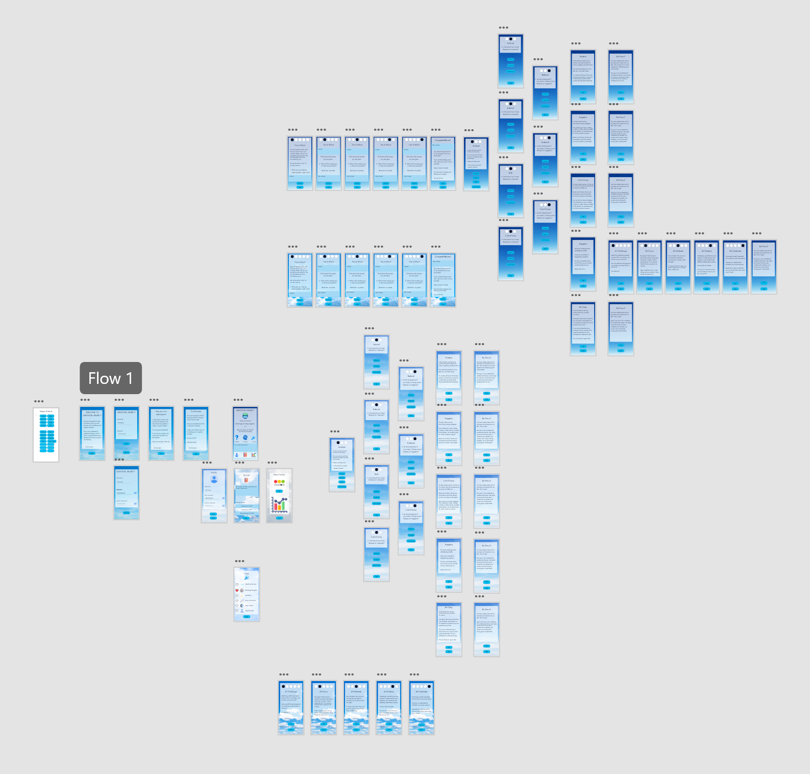 Flow of anxiety app