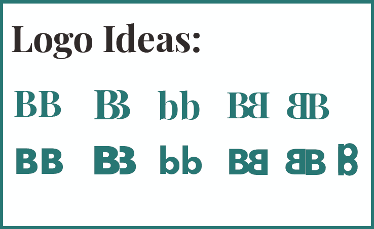Graphic of logo ideas