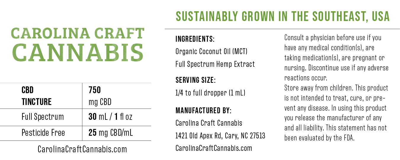 750 mg label design
