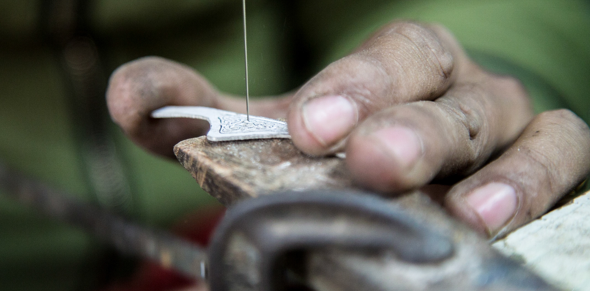 Intricate silver-work
