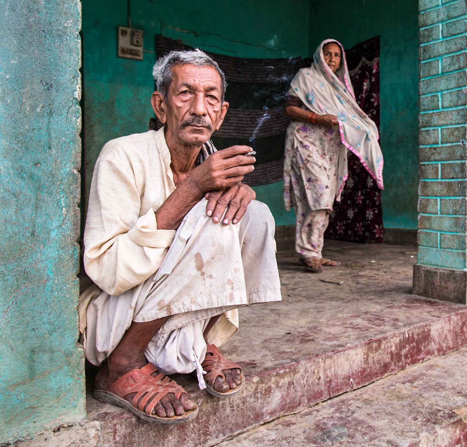 Early morning cigarette