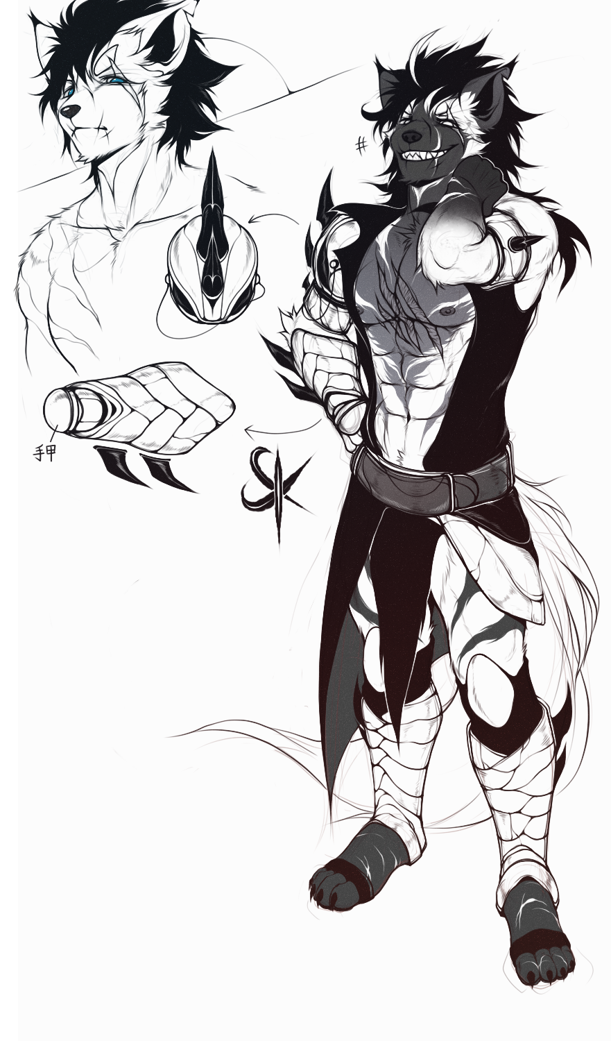A dominant character based on the "Hyena Mercenary" concept.