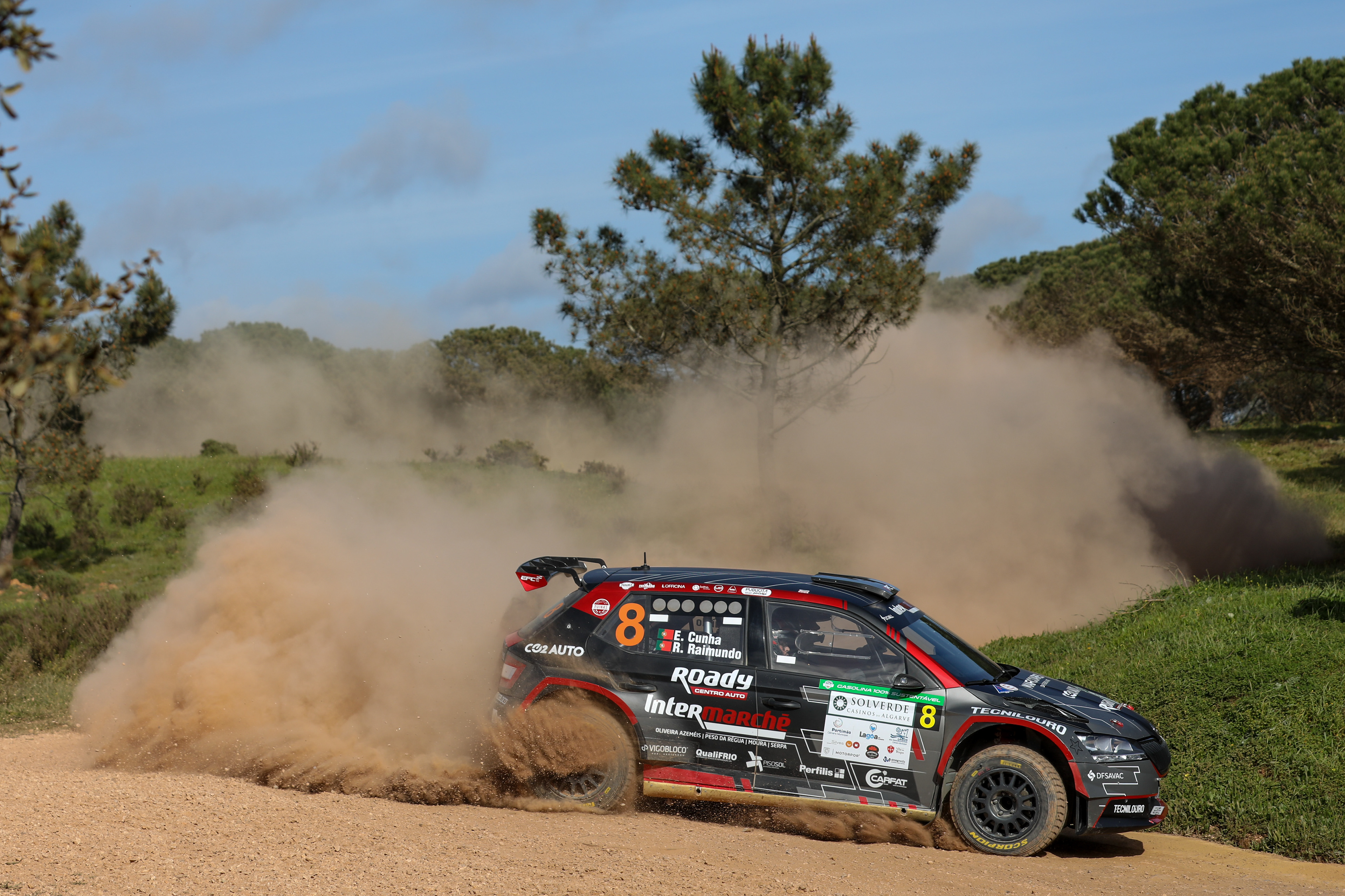 8 - Ernesto Cunha (PRT) / Rui Raimundo (PRT) - Arc Sport - Skoda Fabia Rally2 Evo - Rallye Casinos do Algarve 2024, March 14, Algarve Portugal - Photo Edu Almeida / Zoom Motorsport