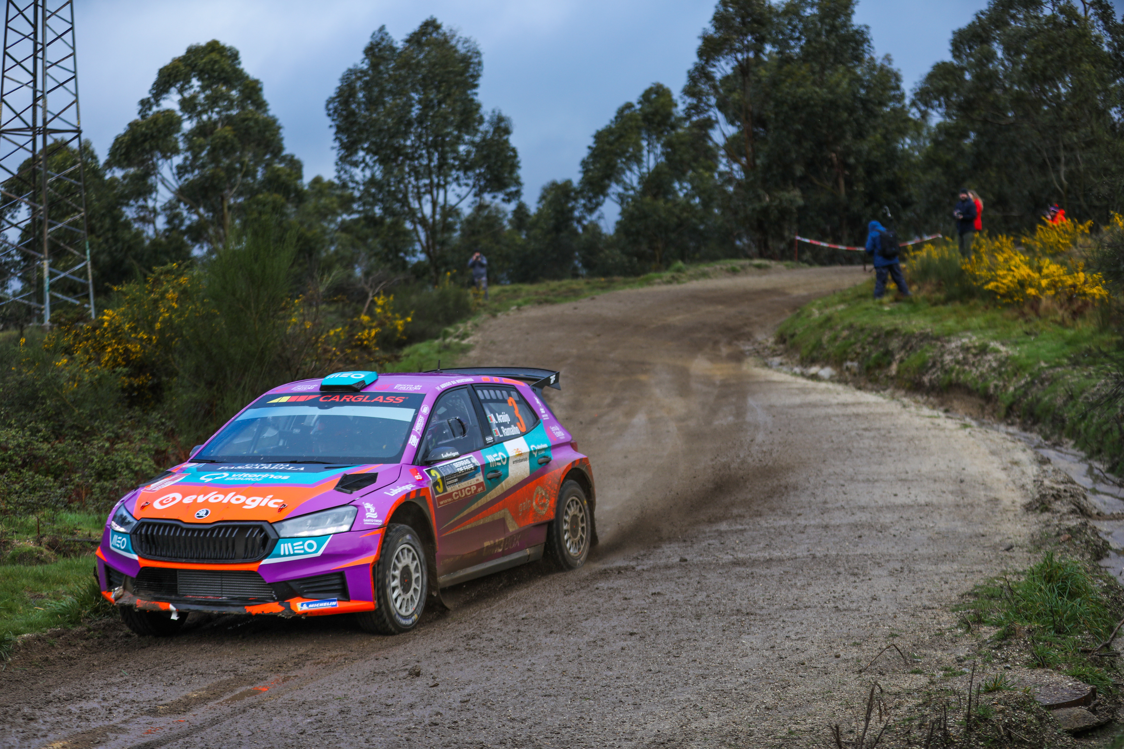 3 - Armindo Araújo (PRT) / Luís Ramalho (PRT) - The Racing Factory - Skoda Fabia RS Rally2 - Rally Serras de Fafe e Felgueiras 2024, February 23 2024, Fafe Portugal - Photo Edu Almeida / Zoom Motorsport