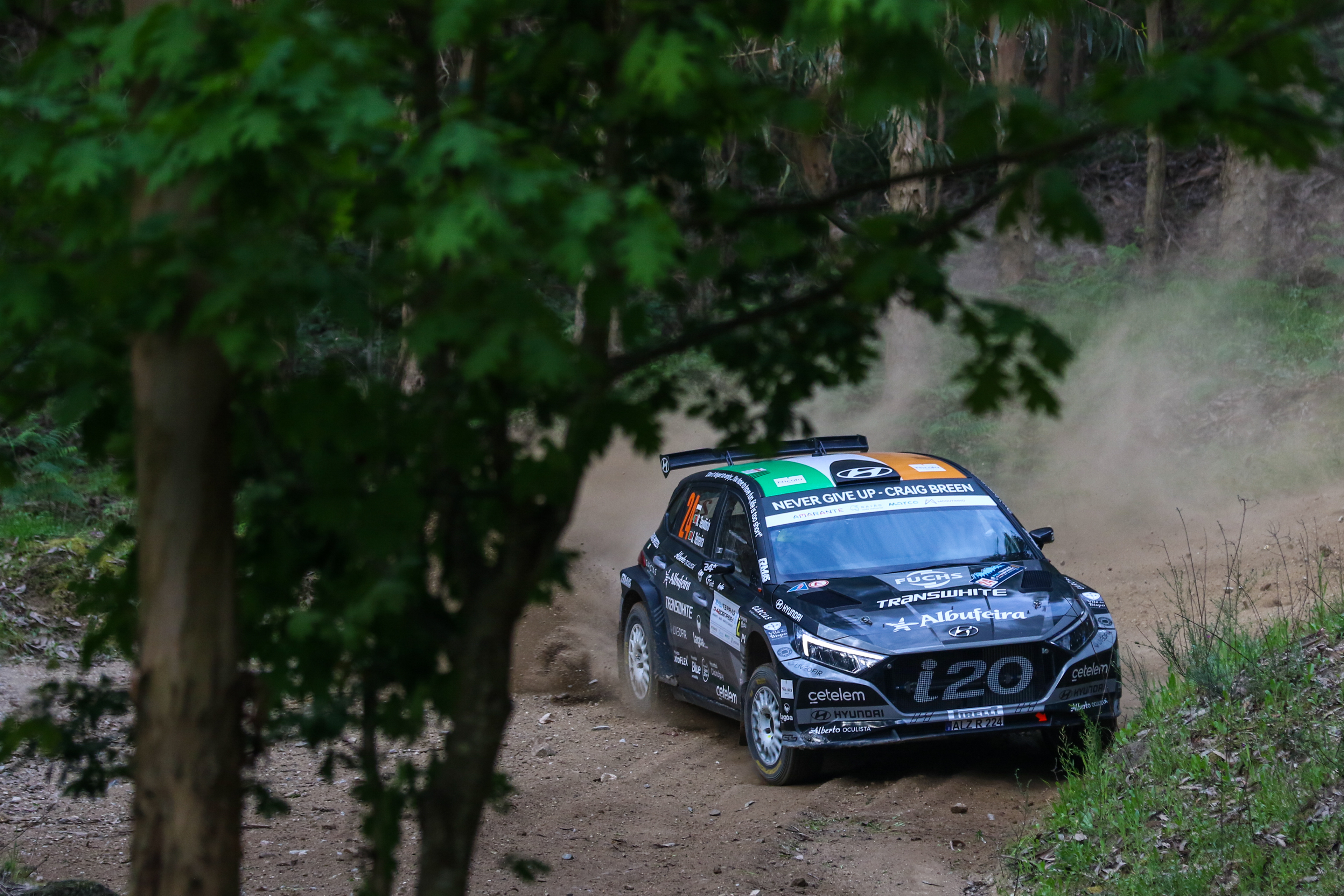 24 - Ricardo Teodósio (PRT) / José Teixeira (PRT) - Team Hyundai Portugal - Hyundai i20N Rally2 - Rali Terras D’Aboboreira 2023, April 28 2023, Amarante Portugal - Photo Edu Almeida / Zoom Motorsport 