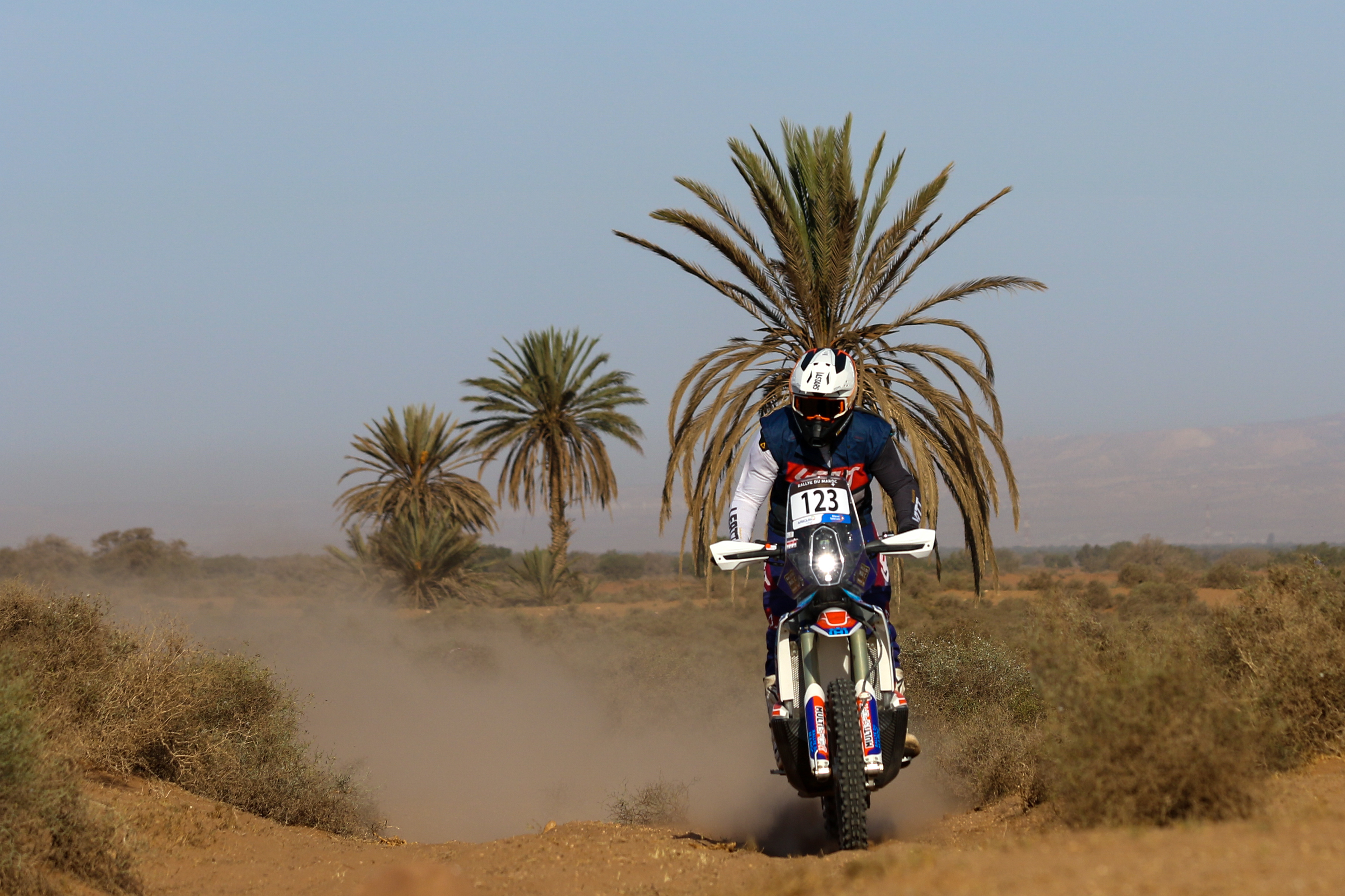123 - Fabian Von Thuengen (URY) - HT Rally Raid Husqvarna Racing - Husqvarna FR450 Rally - Rallye du Maroc 2023, October 13 2023, Agadir Morocoo - Photo Edu Almeida / Photos Dakar