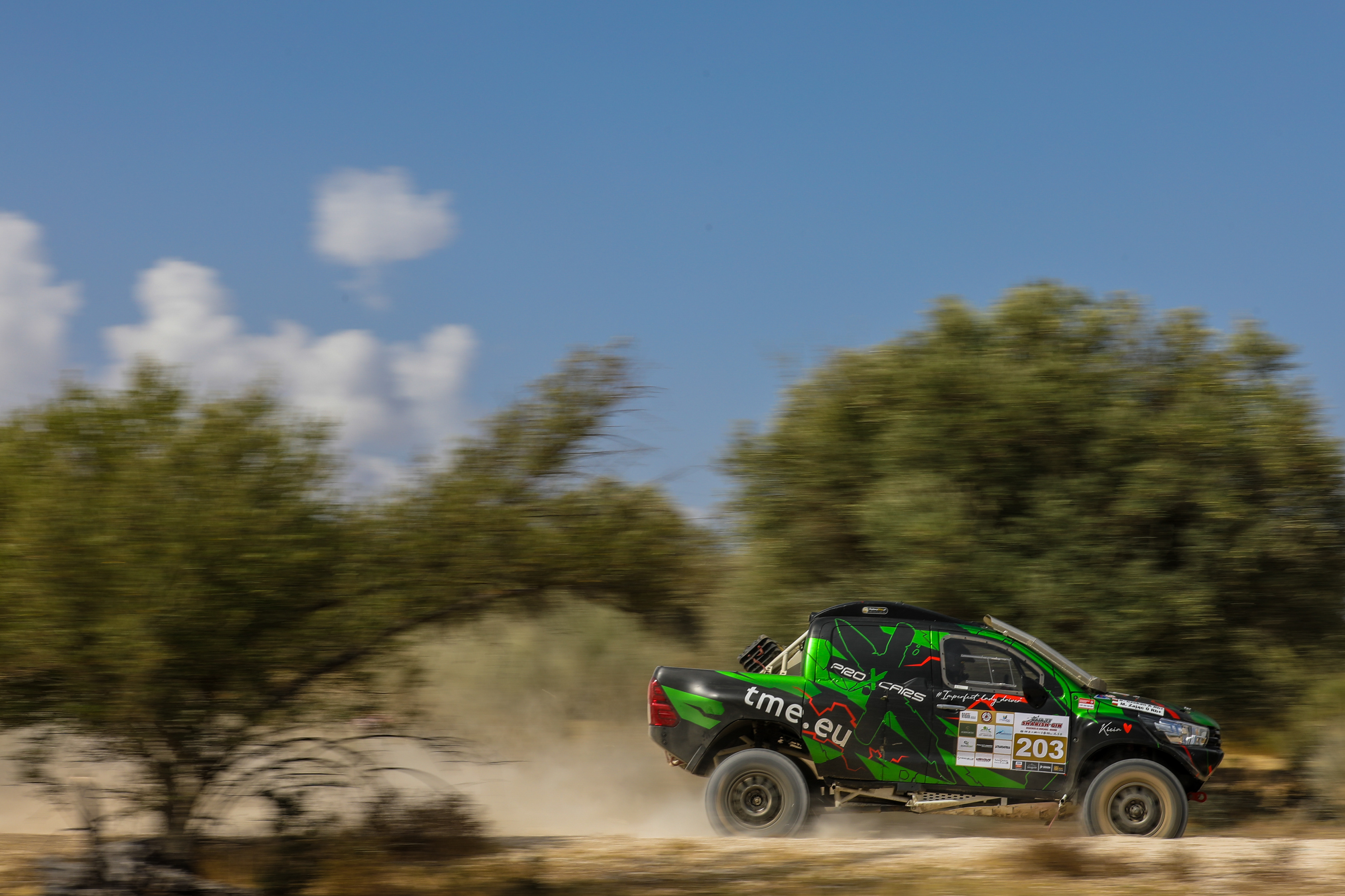 203 - Magdalena Zajac (POL) / Blazej Czekan (POL) - Proxcars Tme Rally Team - Toyota Hilux - Baja TT Sharish 2024, September 19, Reguengos de Monsaraz, Portugal - Photo Edu Almeida / AIFA 