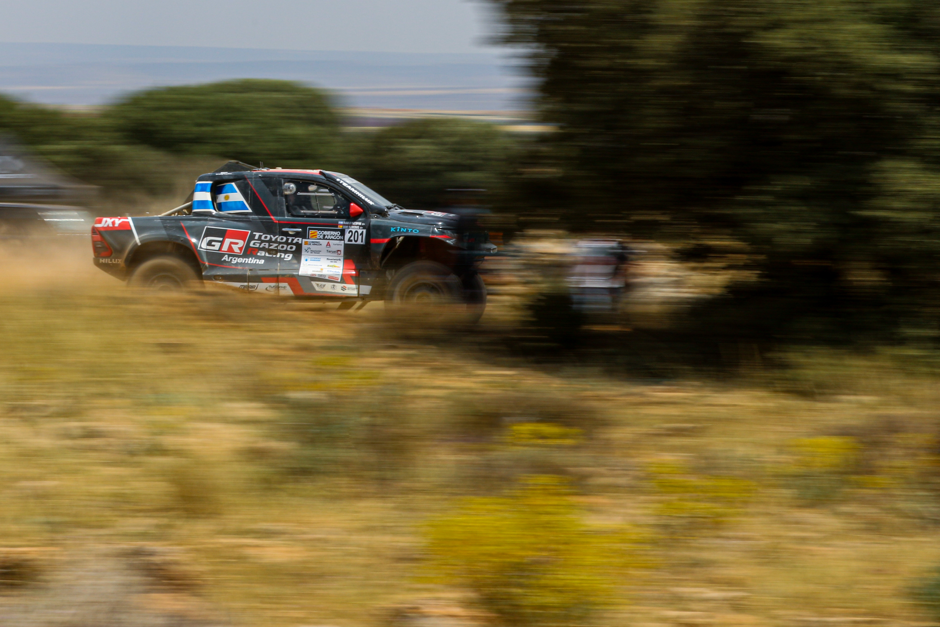 201 - Juan Cruz Yacopini (ARG) / Daniel Oliveras (ESP) - Overdrive Racing - Toyota Hilux Overdrive - Baja Aragon 2023, July 20 2023, Teruel Spain - Photo Edu Almeida / Photos Dakar