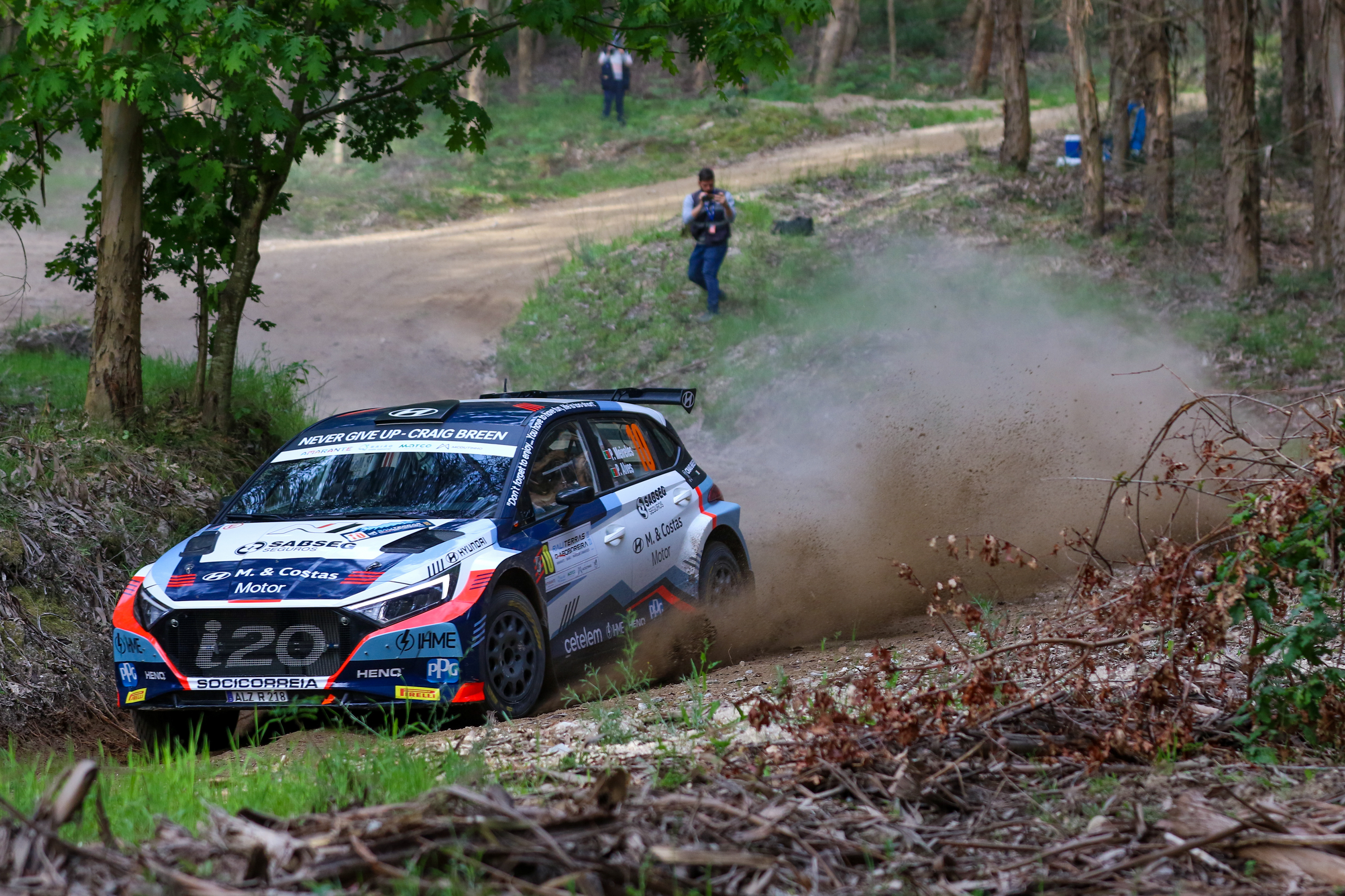 10 - Pedro Meireles (PRT) / Pedro Alves (PRT) - Hyundai N/M & Costas - Hyundai i20N Rally2 - Rali Terras D’Aboboreira 2023, April 28 2023, Amarante Portugal - Photo Edu Almeida / Zoom Motorsport 