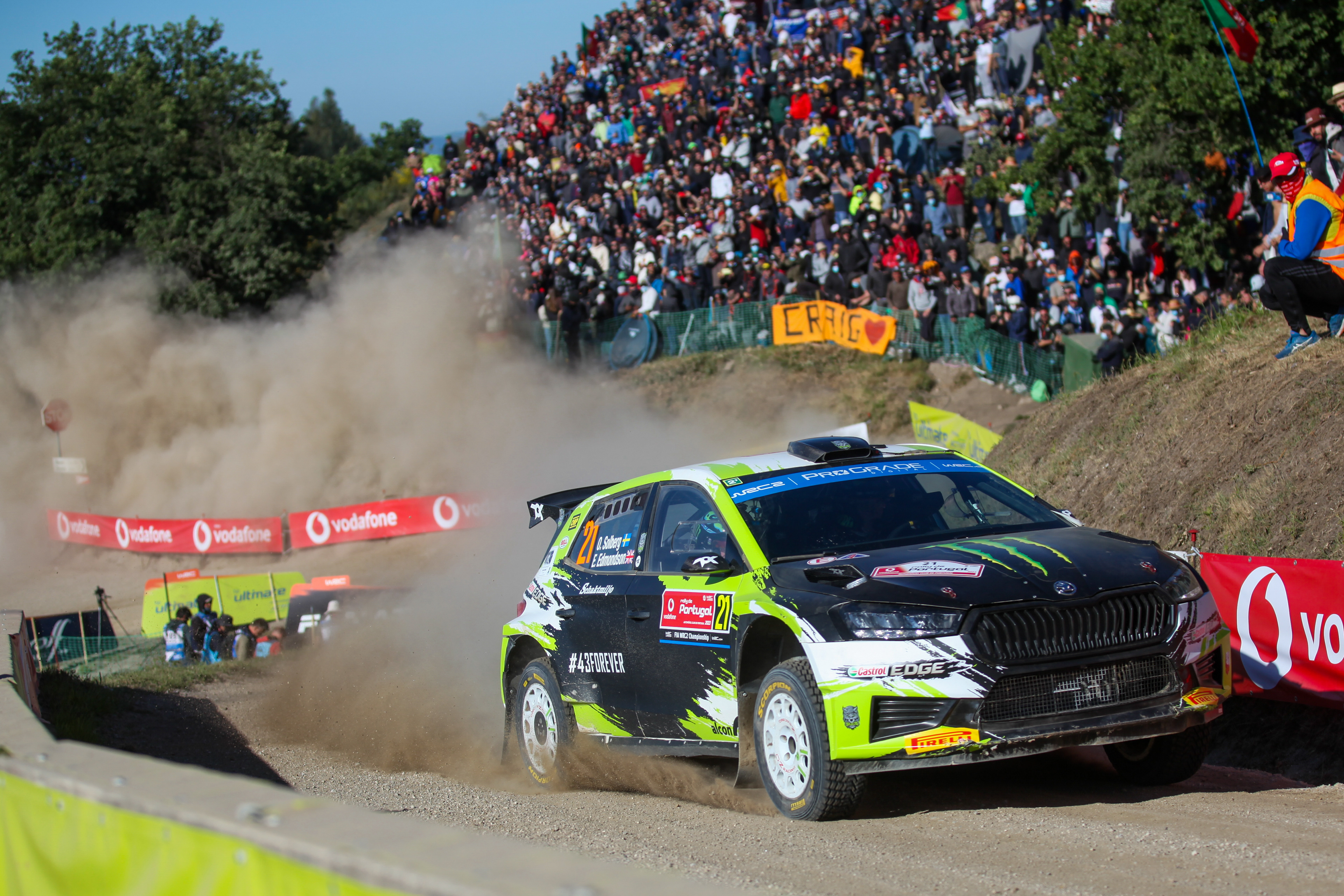 21 - Oliver Solberg (SWE) / Elliott Edmondson (GBR) - Skoda Fabia RS - WRC Portugal 2023, May 14 2023, Fafe Portugal - Photo Edu Almeida / Zoom Motorsport 