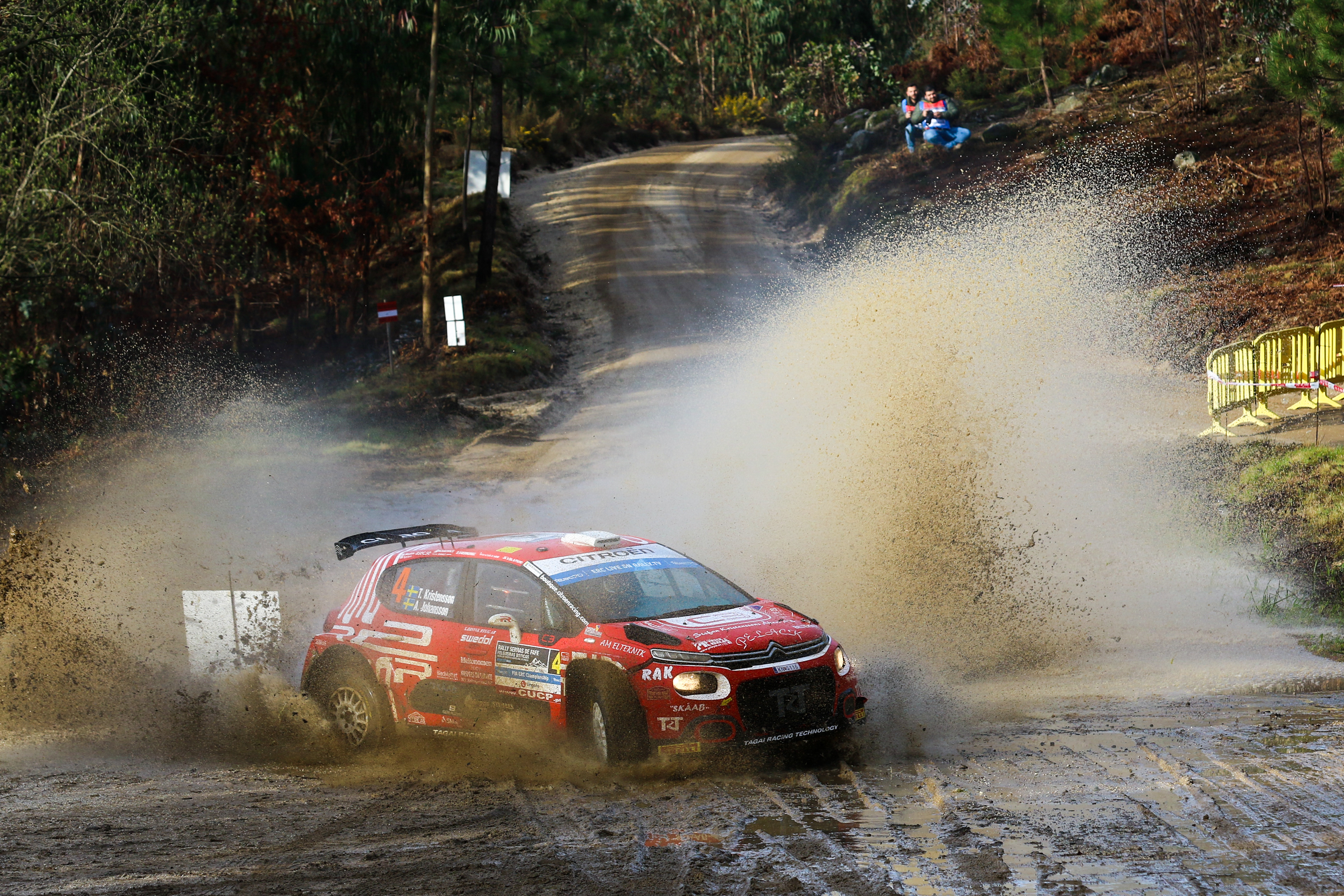 4 - Tom Kristensson (SWE) / Andreas Johansson (SWE) - Bilteknik TRT Citroen Racing Team - Citroen C3 - ERC Portugal 2023, March 10 2023, Fafe Portugal - Photo Edu Almeida / Zoommotorsport 