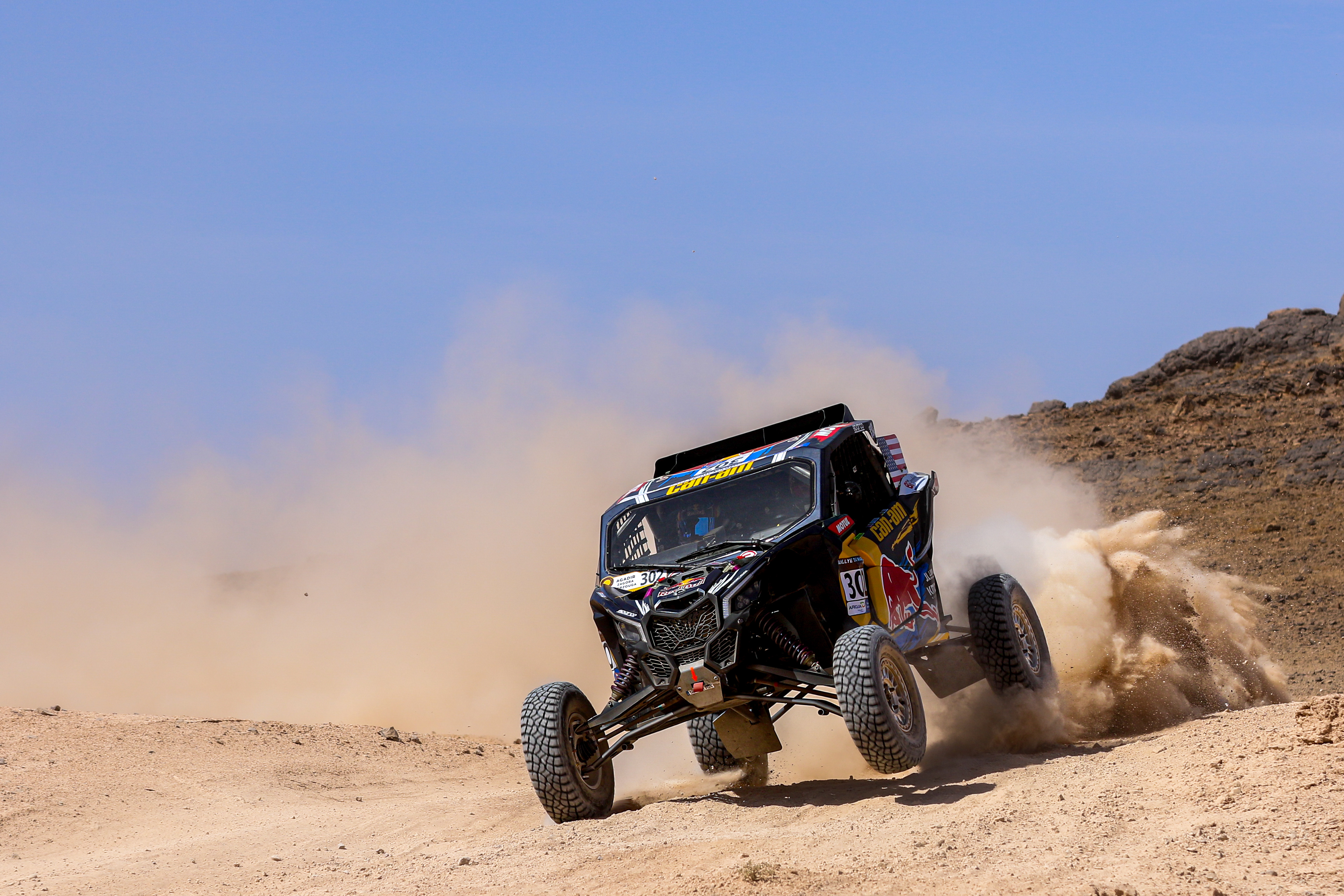 302 - Seth Quintero (USA) / Fias Dennis Zenz (DEU) - RedBull Off-Road Junior Team USA - Can-Am Maverick X3 - Rallye du Maroc 2023, October 14 2023, Agadir Morocoo - Photo Edu Almeida / Photos Dakar