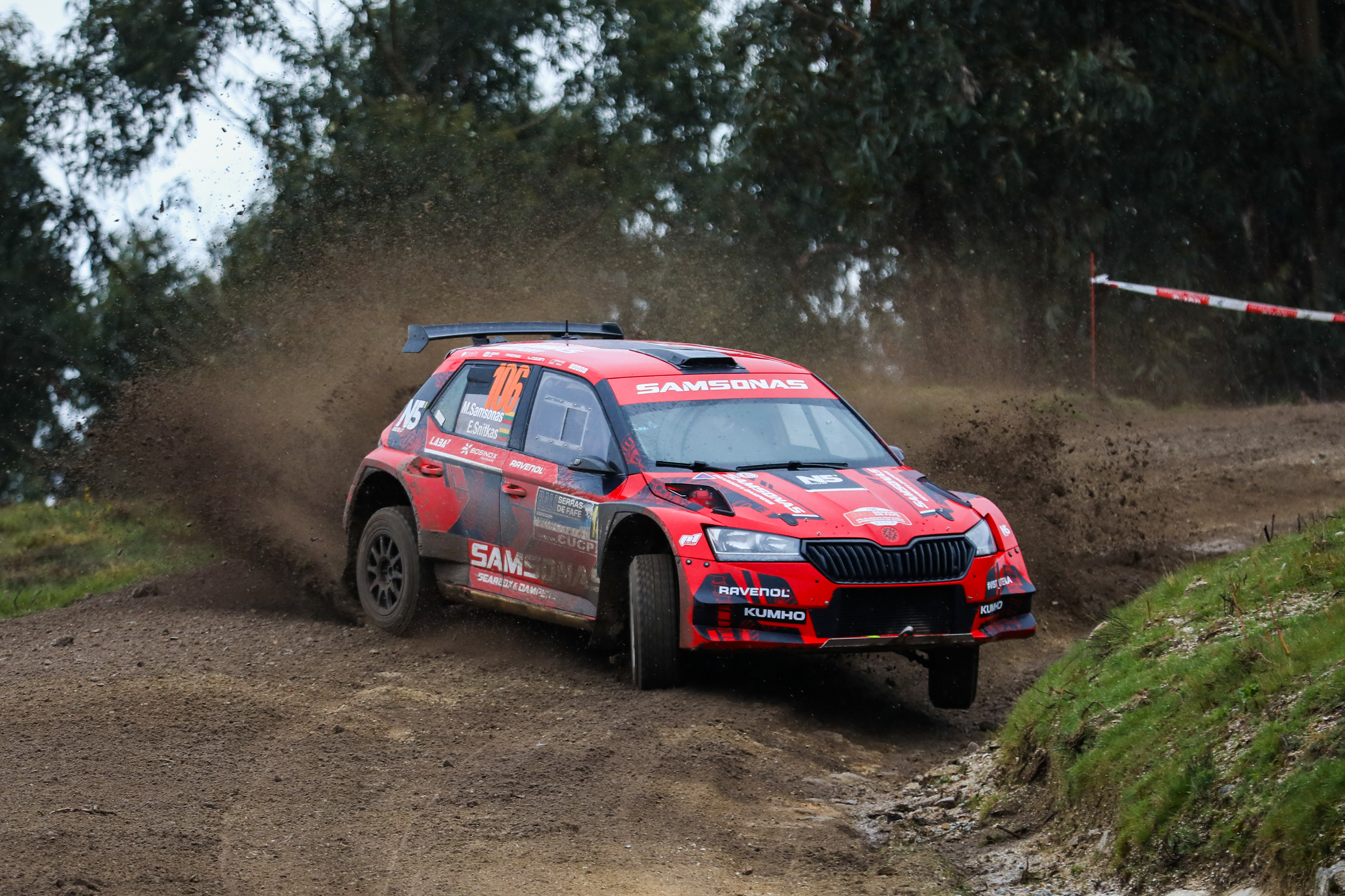 106 - Martynas Samsonas (LTU) / Ervinas Snitkas (LTU) - Skoda Fabia N5 - Rally Serras de Fafe e Felgueiras 2024, February 23 2024, Fafe Portugal - Photo Edu Almeida / Zoom Motorsport