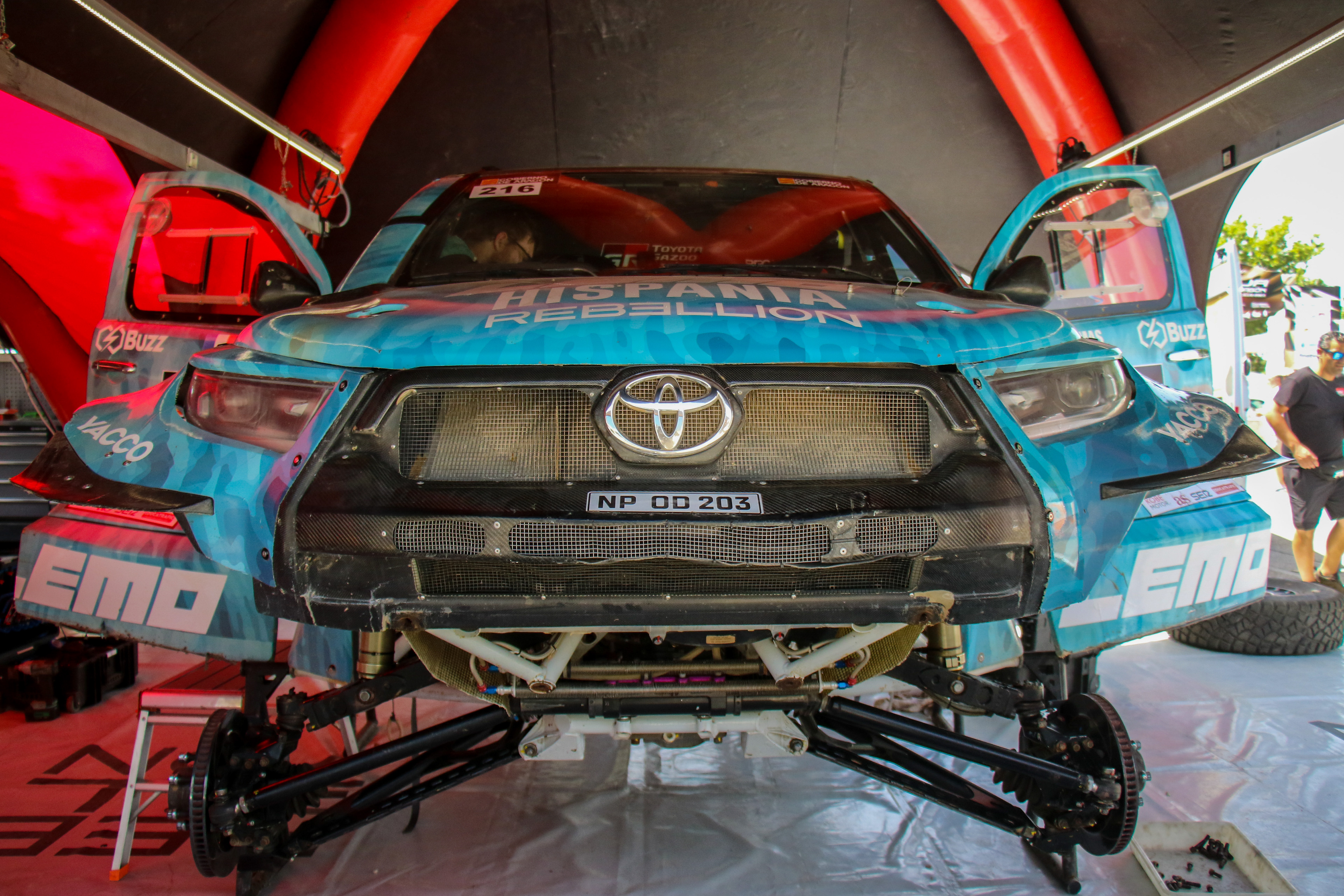 216 Romain Dumas (FRA) / Max Delfino ( FRA) - Toyota Hilux - Baja Aragon 2023, July 20 2023, Teruel Spain - Photo Edu Almeida / Photos Dakar