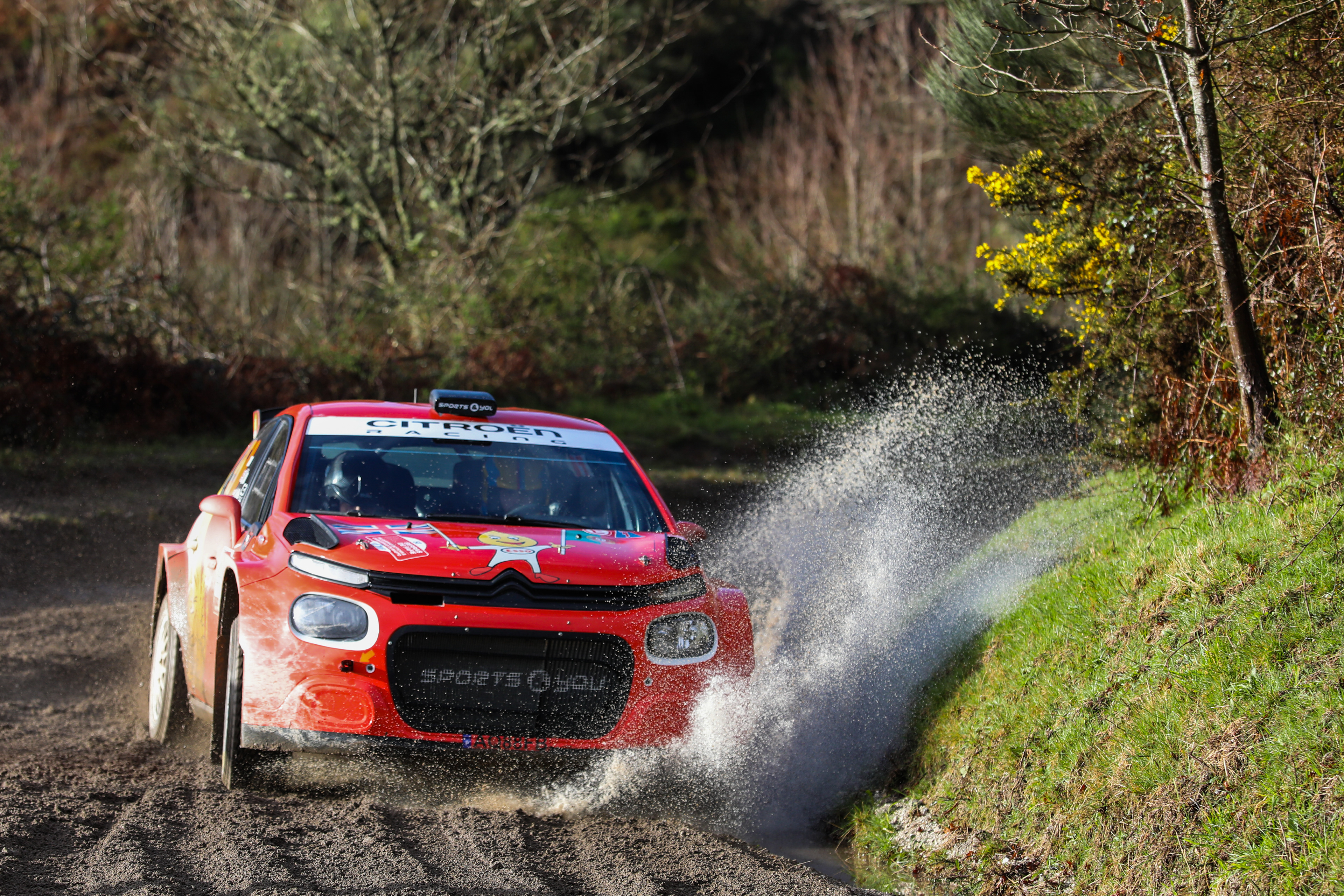 50 - Harry Jonathan Hunt (GBR) / Steve McPhee (GBR) - Sports & You - Citroen C3 R5 - Rally Serras de Fafe e Felgueiras 2024, February 23 2024, Fafe Portugal - Photo Edu Almeida / Zoom Motorsport