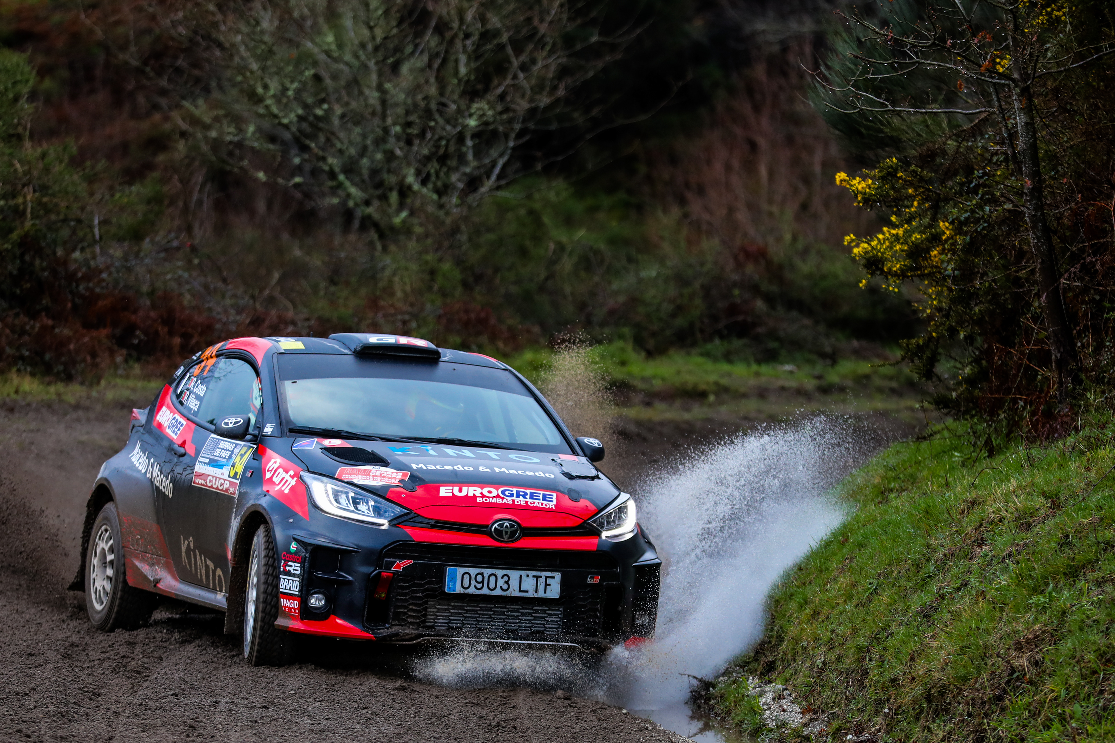 54 - Ricardo Manuel Sousa da Costa (PRT) / Rui Vilaça (PRT) - Toyota Yaris GR - Rally Serras de Fafe e Felgueiras 2024, February 23 2024, Fafe Portugal - Photo Edu Almeida / Zoom Motorsport