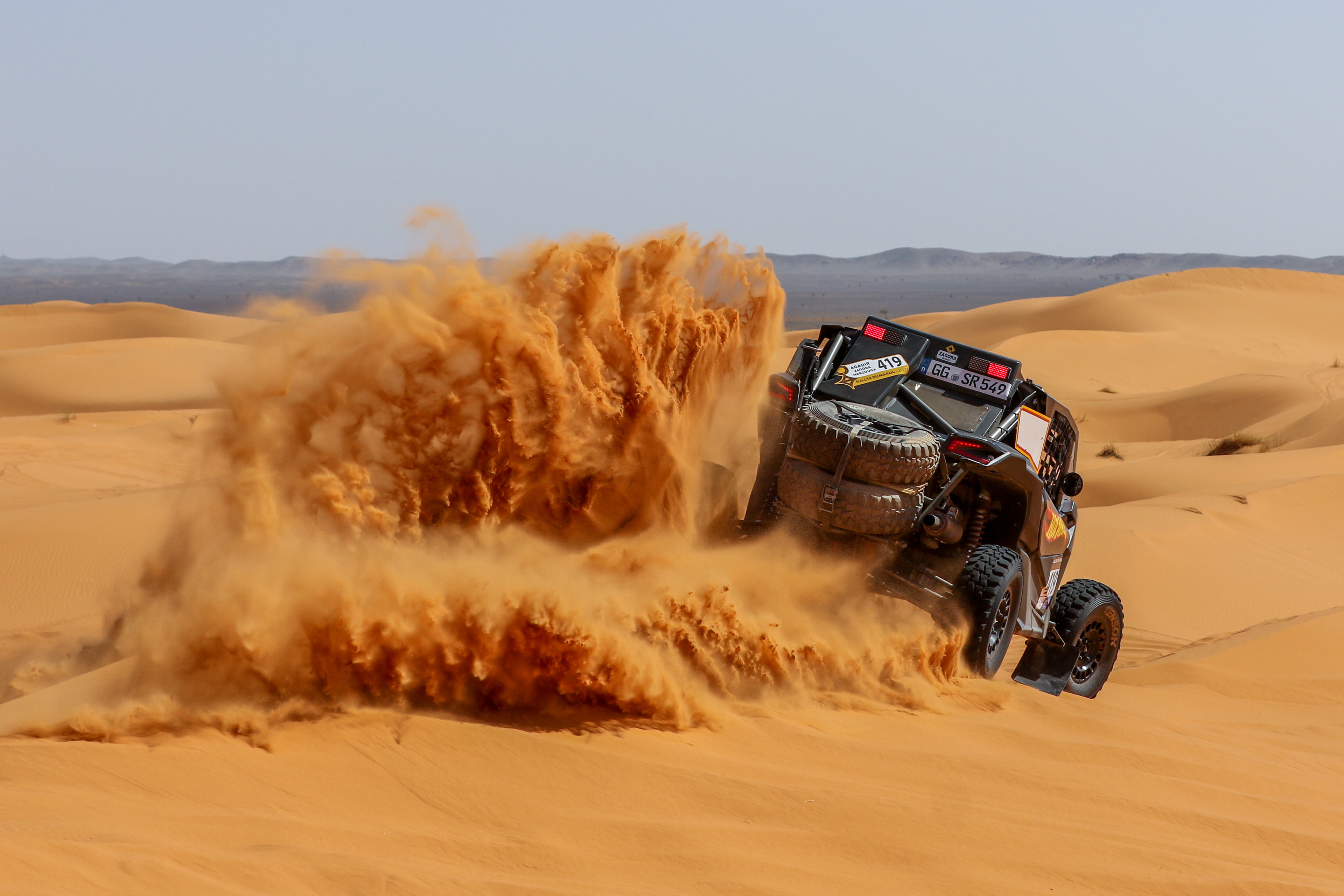 419 - Juan Manuel Maña (ESP) / Giovanna Di Blais (EST) - Rasante Sport - BRP Can-Am Maverick XRS Turbo RR - Rallye du Maroc 2023, October 18 2023, Merzouga Morocoo - Photo Edu Almeida / Photos Dakar
