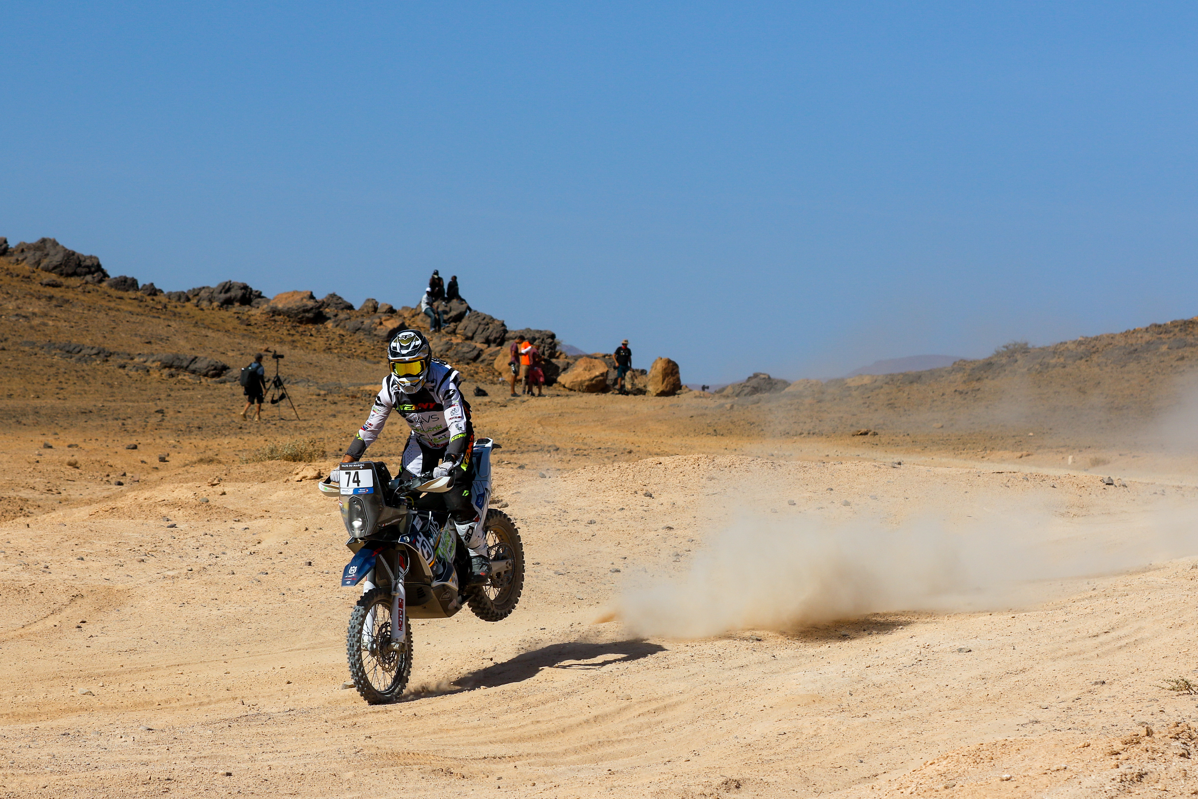 74 - Mathieu Février (FRA) - Team Nomade Racing - Husqvarna 450 RFR - Rallye du Maroc 2023, October 14 2023, Agadir Morocoo - Photo Edu Almeida / Photos Dakar