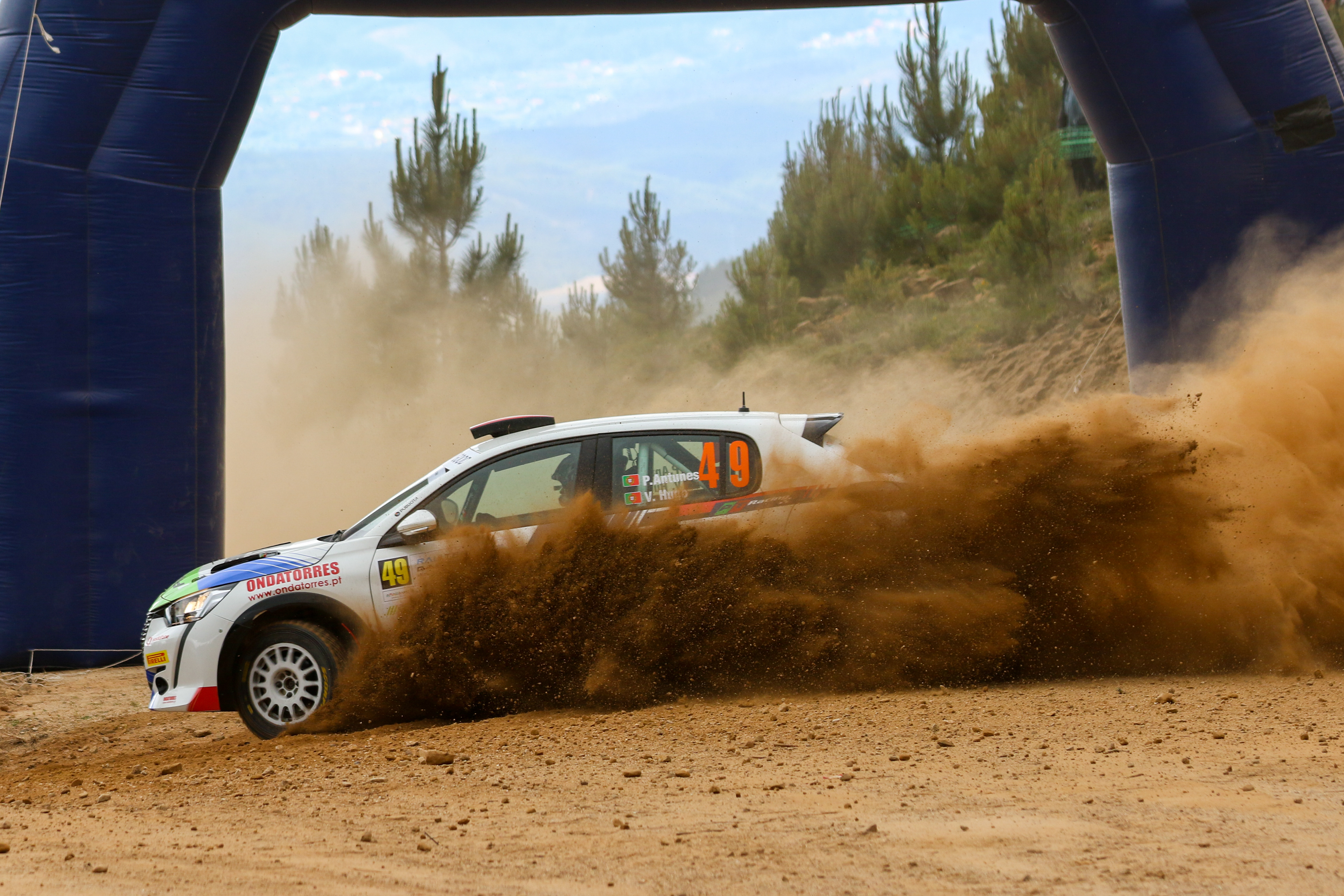 49 - Pedro Antunes (PRT) / Diogo Correia (PRT) - Peugeot 208 Rally4 - Rali Terras D’Aboboreira 2023, April 28 2023, Amarante Portugal - Photo Edu Almeida / Zoom Motorsport 