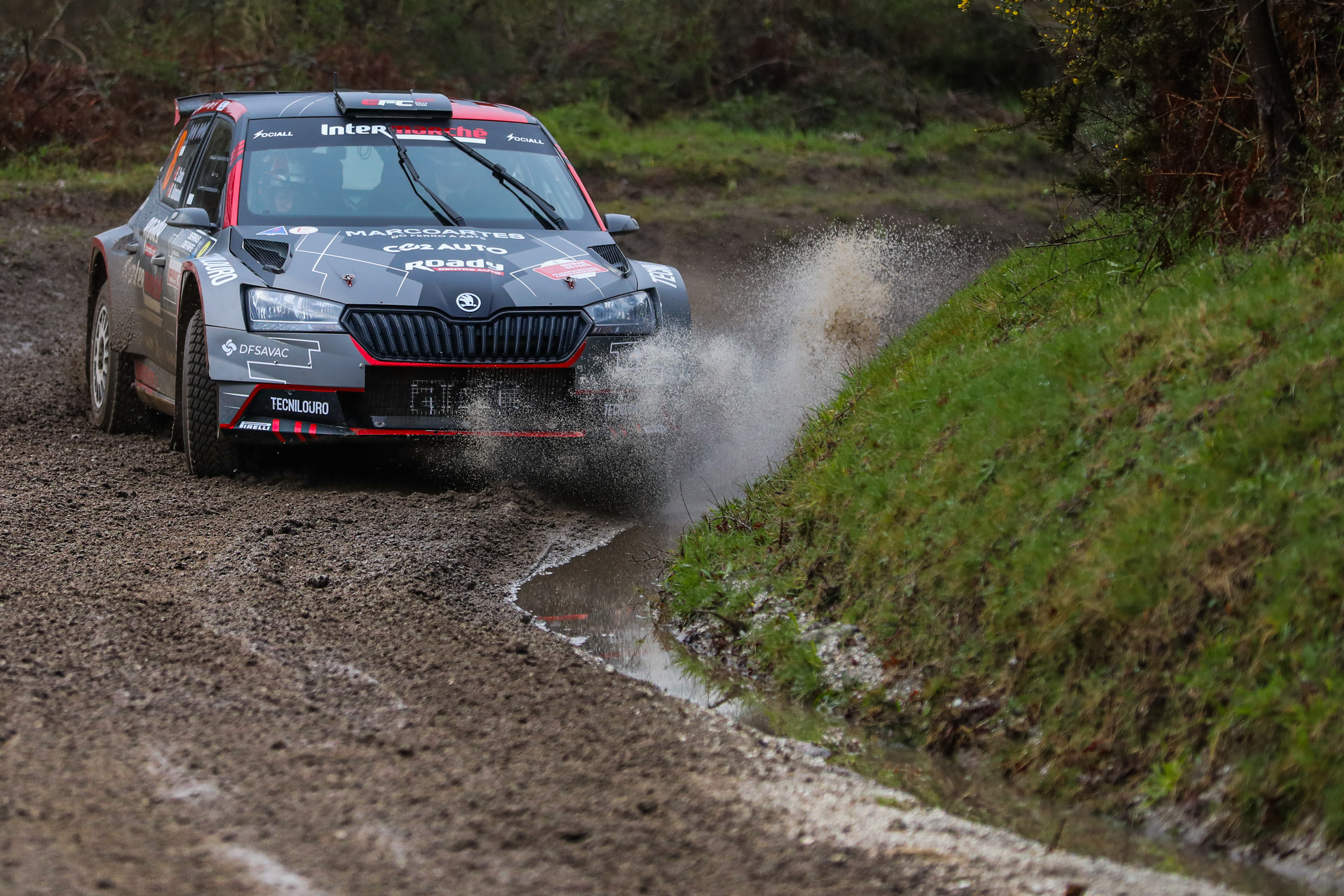 8 - Ernesto Cunha (PRT) / Rui Raimundo (PRT) - Arc Sport - Skoda Fabia Rally2 Evo - Rally Serras de Fafe e Felgueiras 2024, February 23 2024, Fafe Portugal - Photo Edu Almeida / Zoom Motorsport